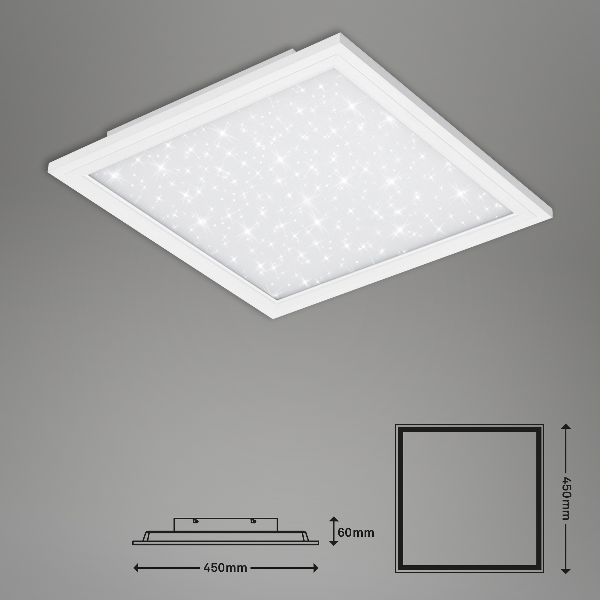 Briloner Leuchten LED Panel »PALLAS« mit Fernbedienung