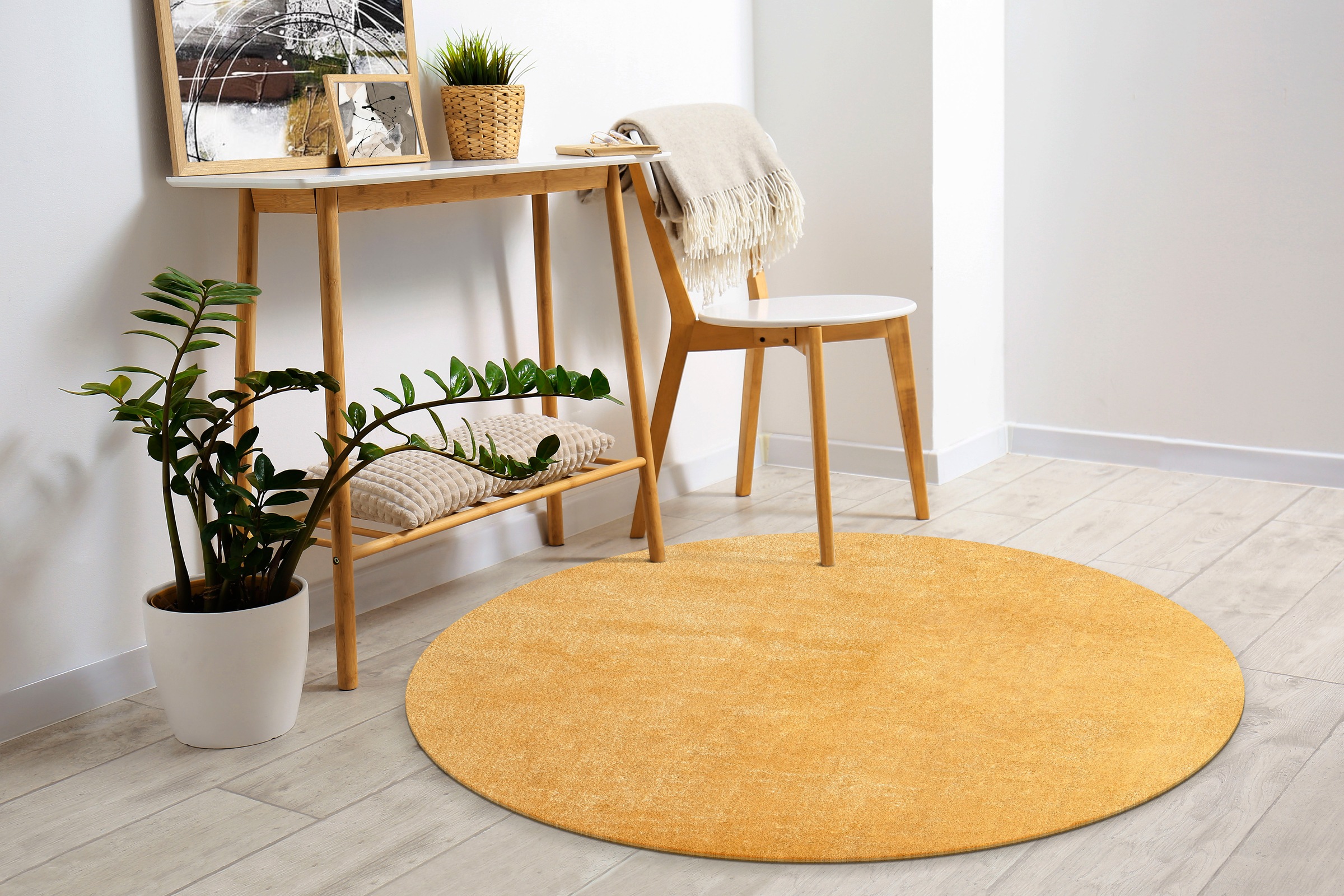 merinos Teppich »Loft 37«, rund, 16 mm Höhe, Kunstfellteppich besonders weich und kuschelig, Fell Haptik