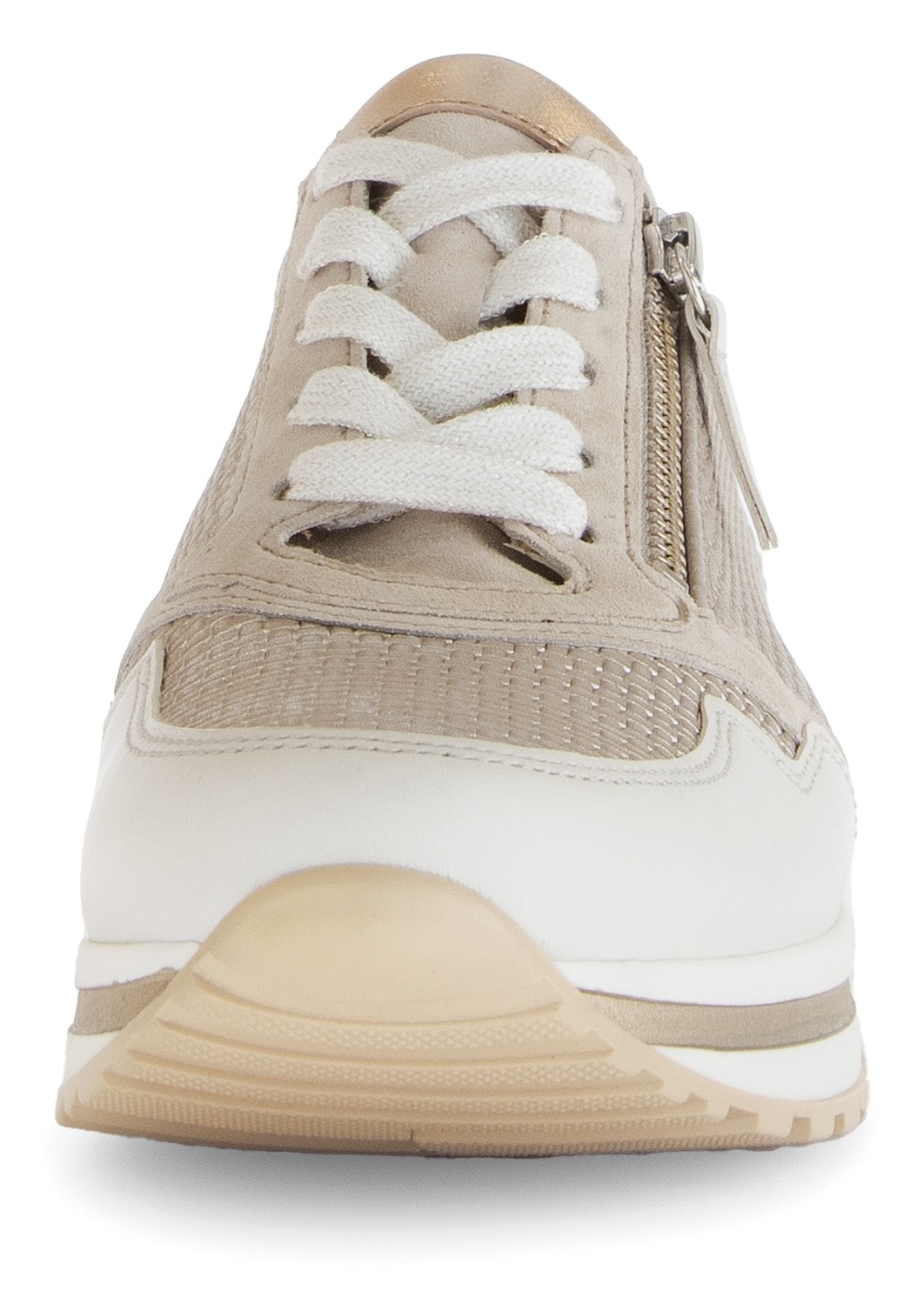 Gabor Keilsneaker »TURIN«, Freizeitschuh, Halbschuh, Schnürschuh mit schönen Metallic-Details