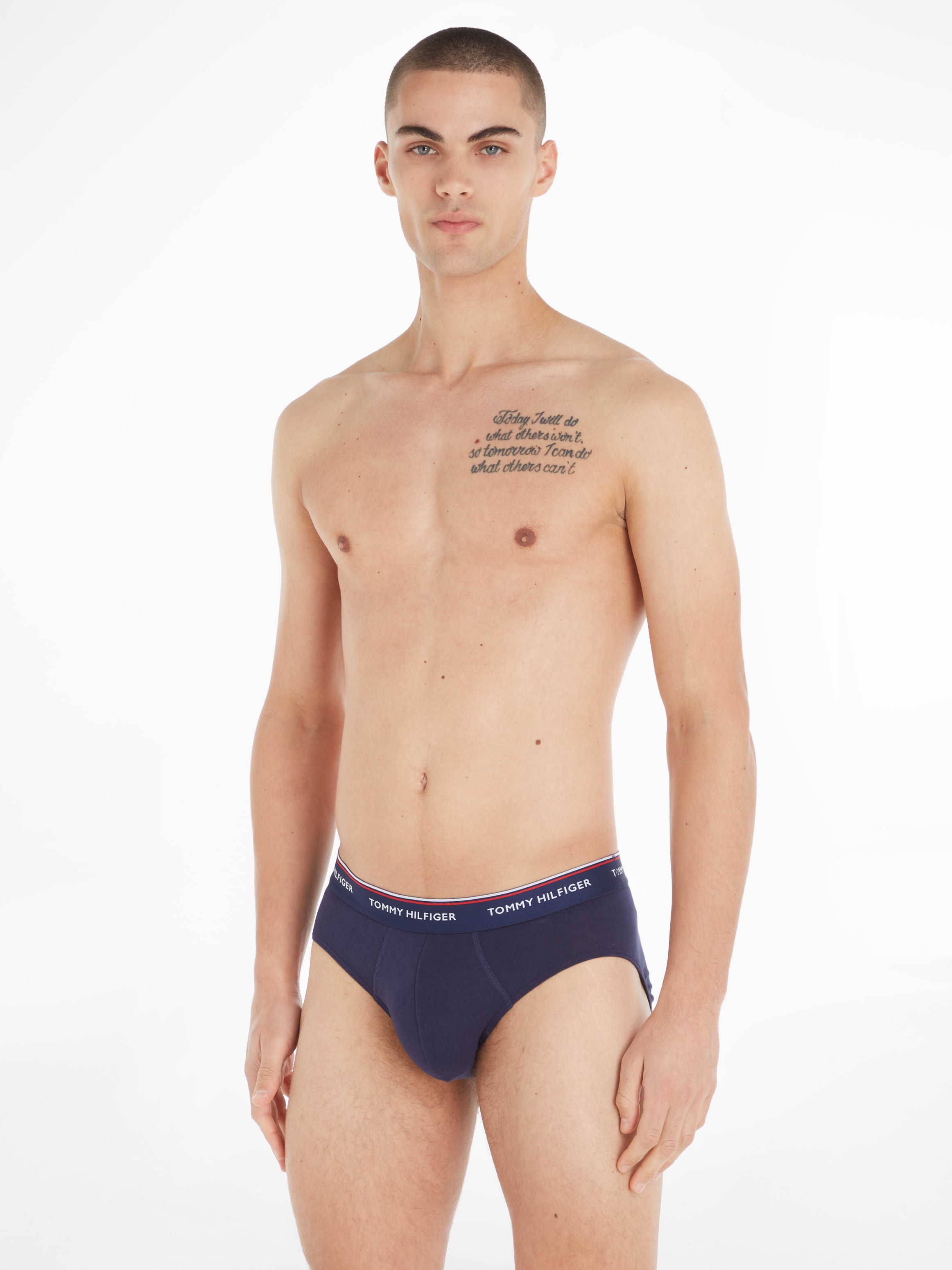 Tommy Hilfiger Underwear Slip »3P BRIEF«, (Packung, 3 St., 3er-Pack), mit Logo-Elastikbund