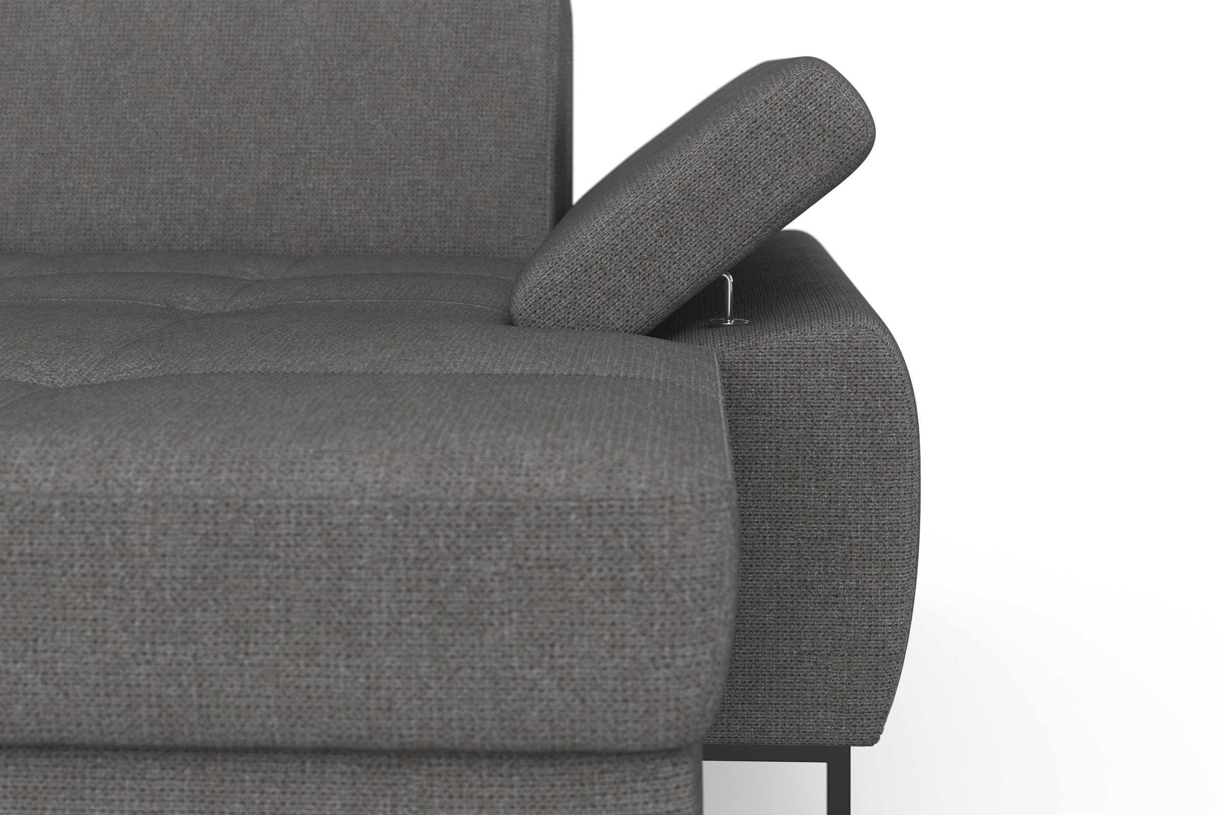 DOMO collection Wohnlandschaft »Capelo, komfortabel, klare Linien zeichnen dieses Design aus, U-Form«, mit Armteilverstellung, wahlweise mit Bettfunktion, Federkern