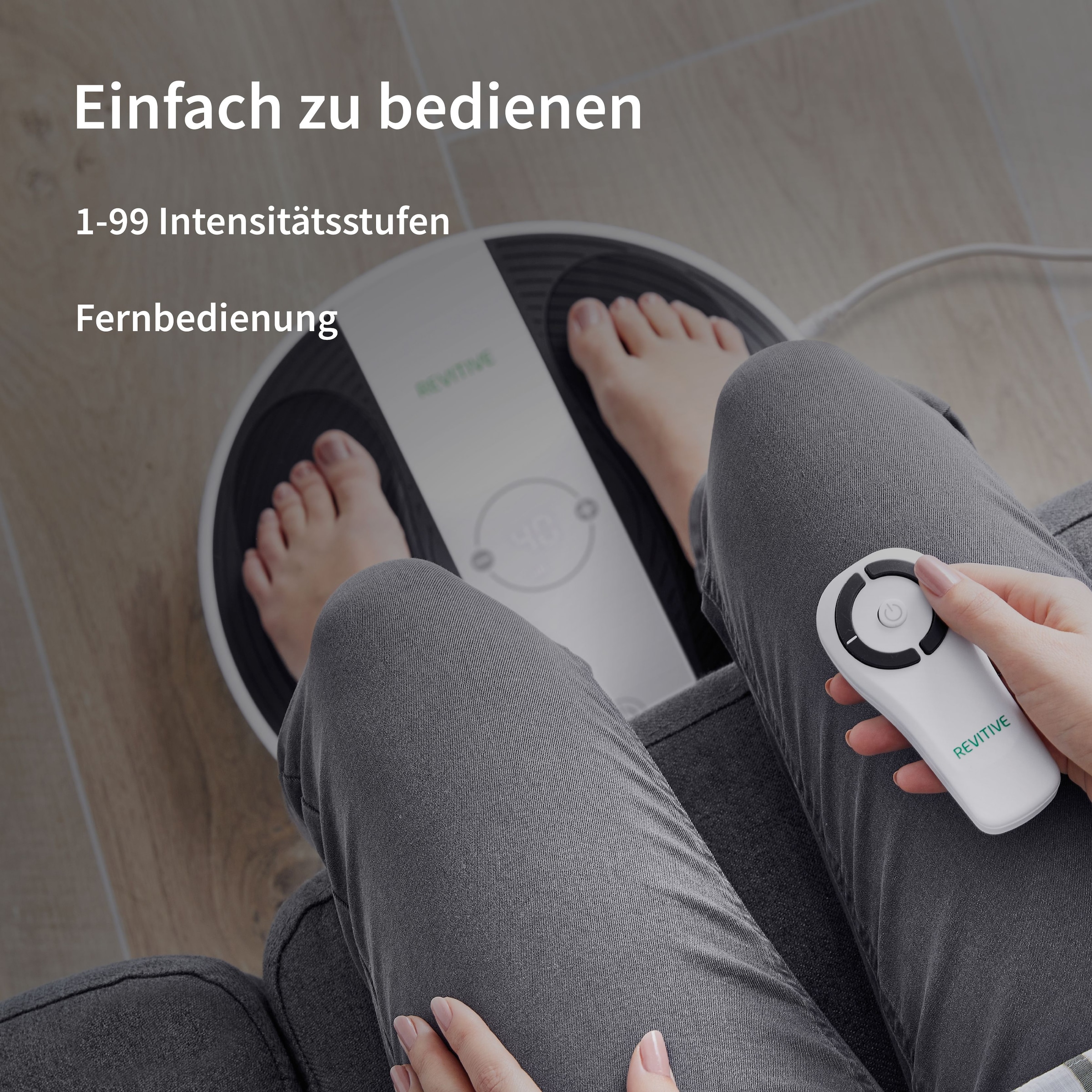 REVITIVE EMS-Fußmassage-Gerät »Pro Health Durchblutungs-Stimulator« Lindert Schmerzen, Beschwerden, Schwellungen, Durchblutungsstörungen