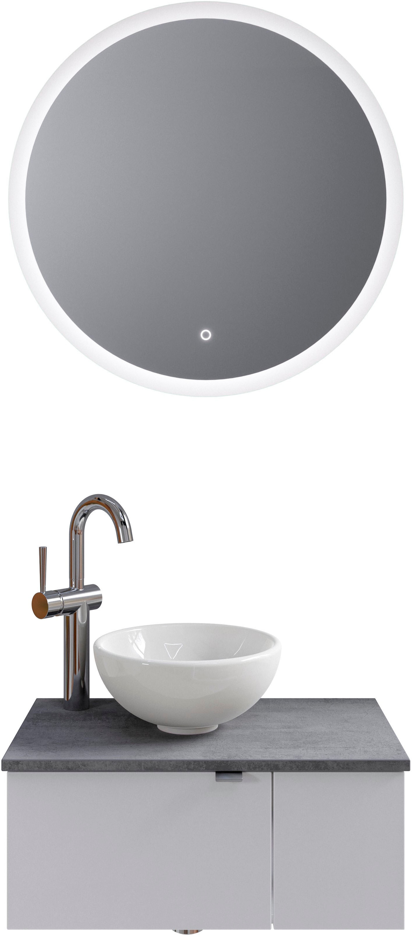Saphir Badmöbel-Set »Serie 6915«, (4 St.), Gäste-Bad, 70 cm breit, mit LED- günstig online kaufen