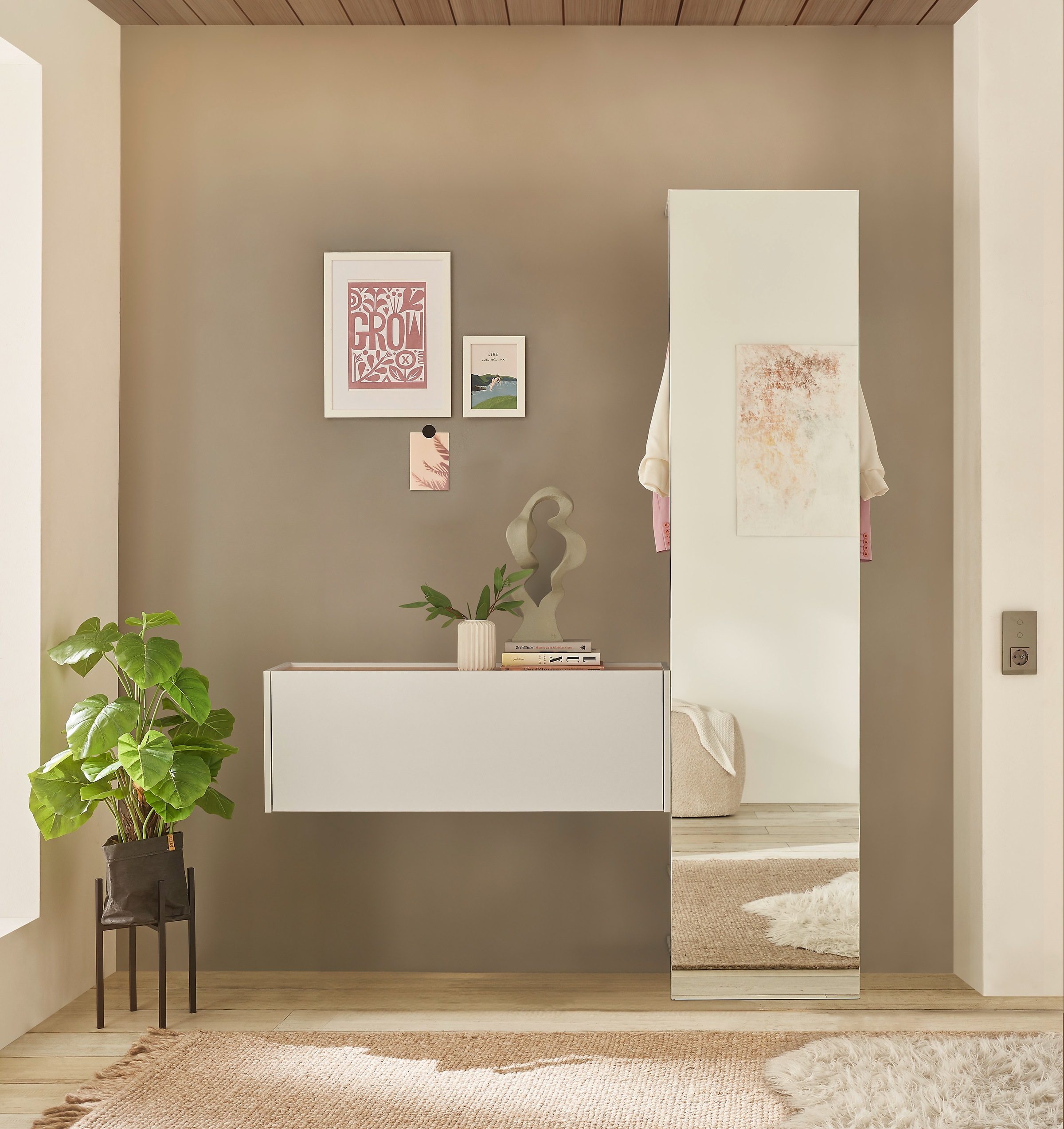 INOSIGN Garderoben-Set »GIRON/ CiTY, Garderobe in Wotan Eiche, moderner Gar günstig online kaufen