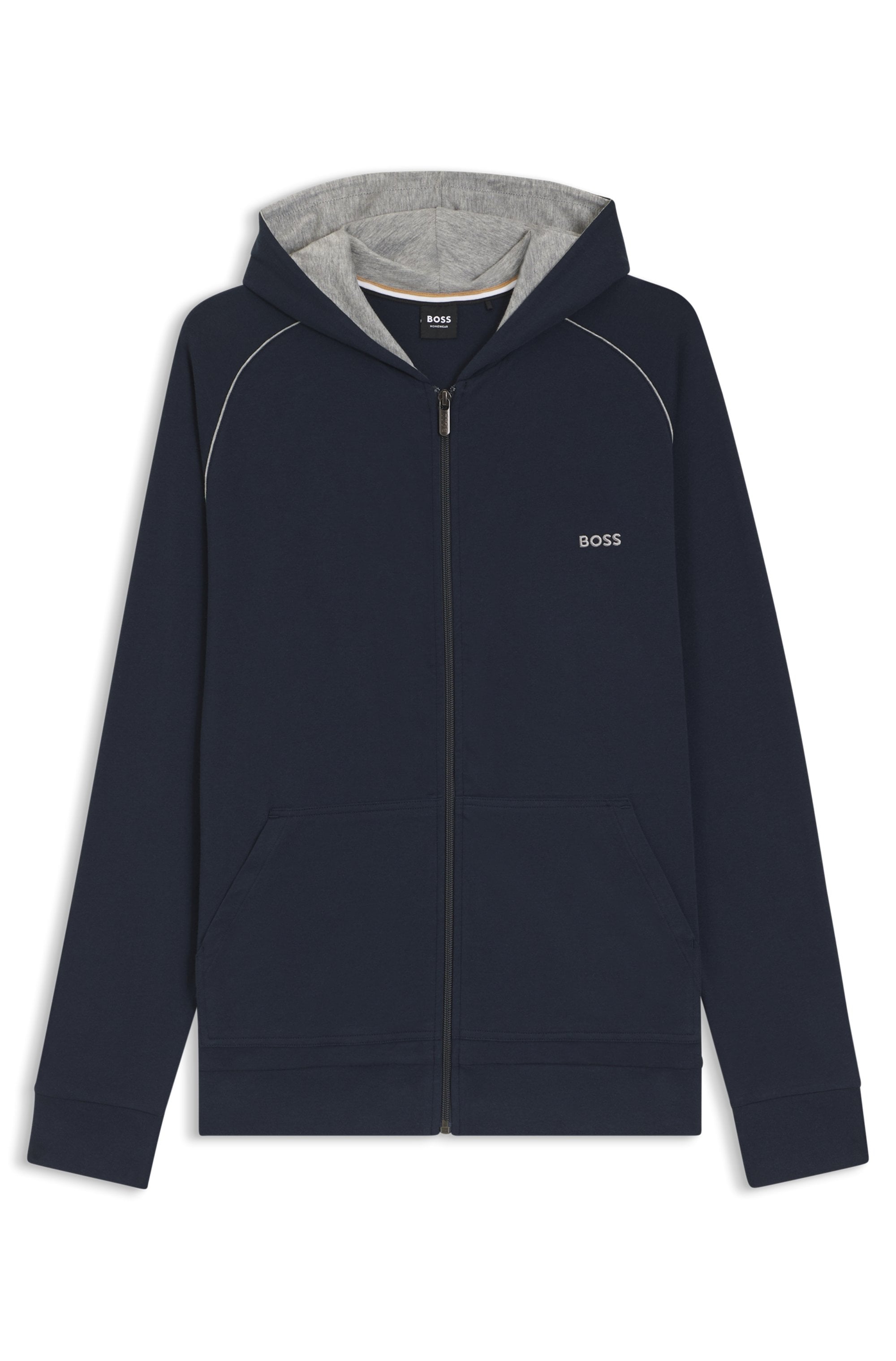 BOSS Kapuzensweatjacke »Mix&Match Jacket H« mit BOSS Stickerei auf der Brust