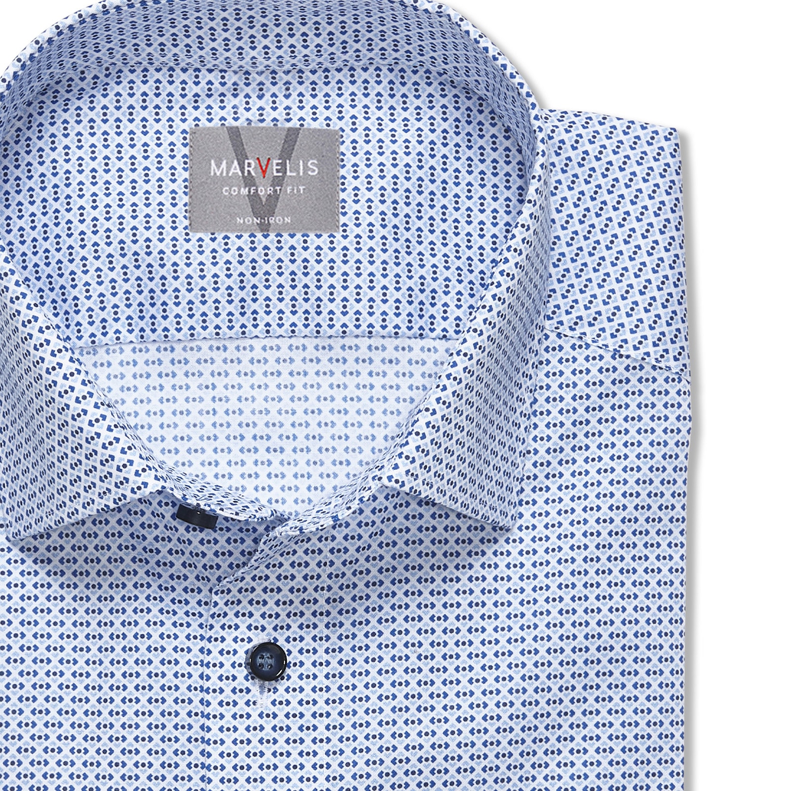 MARVELIS Langarmhemd mit Minimal-Print