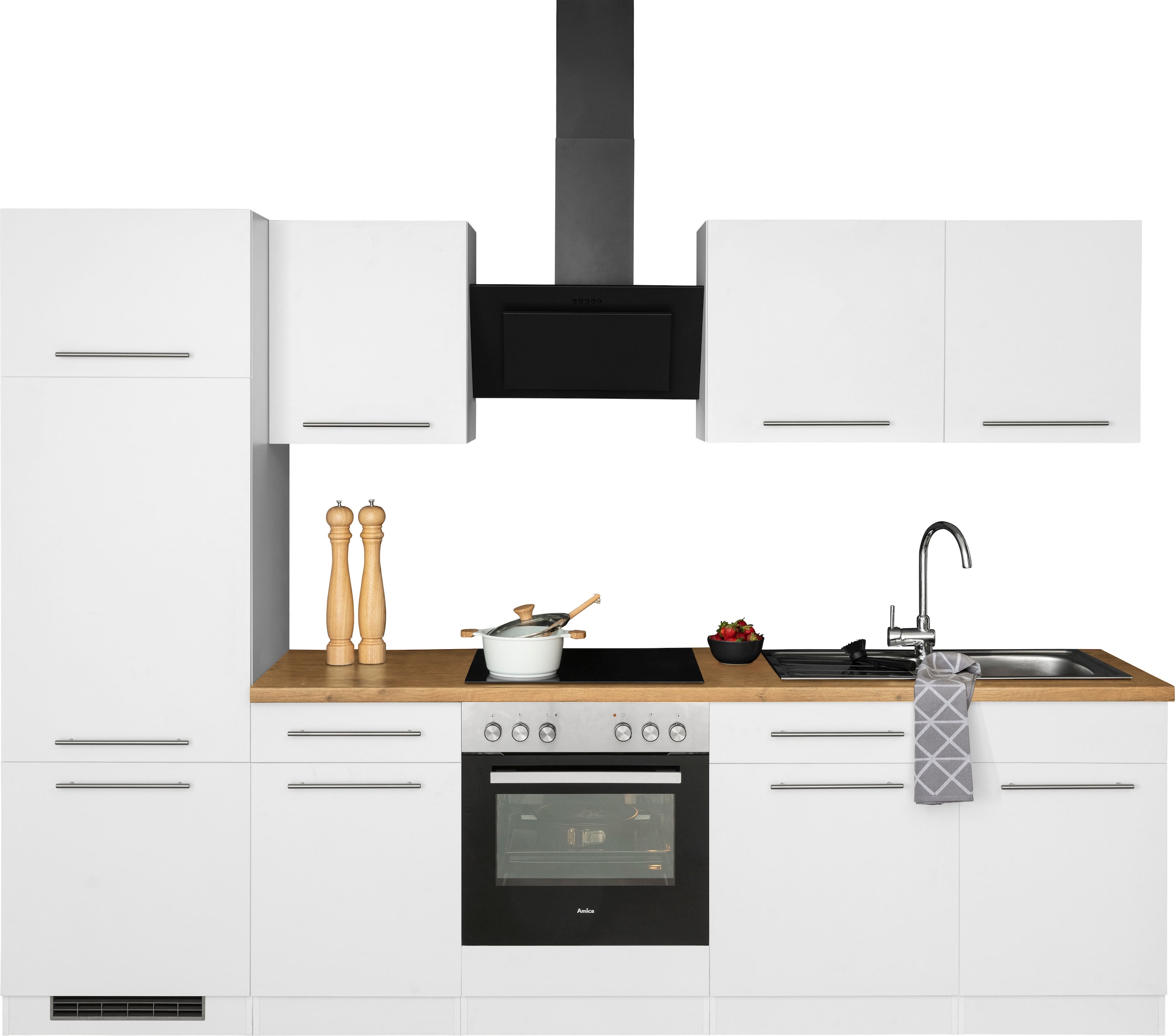 wiho Küchen Küchenzeile »Unna« ohne E-Geräte, Breite 280 cm