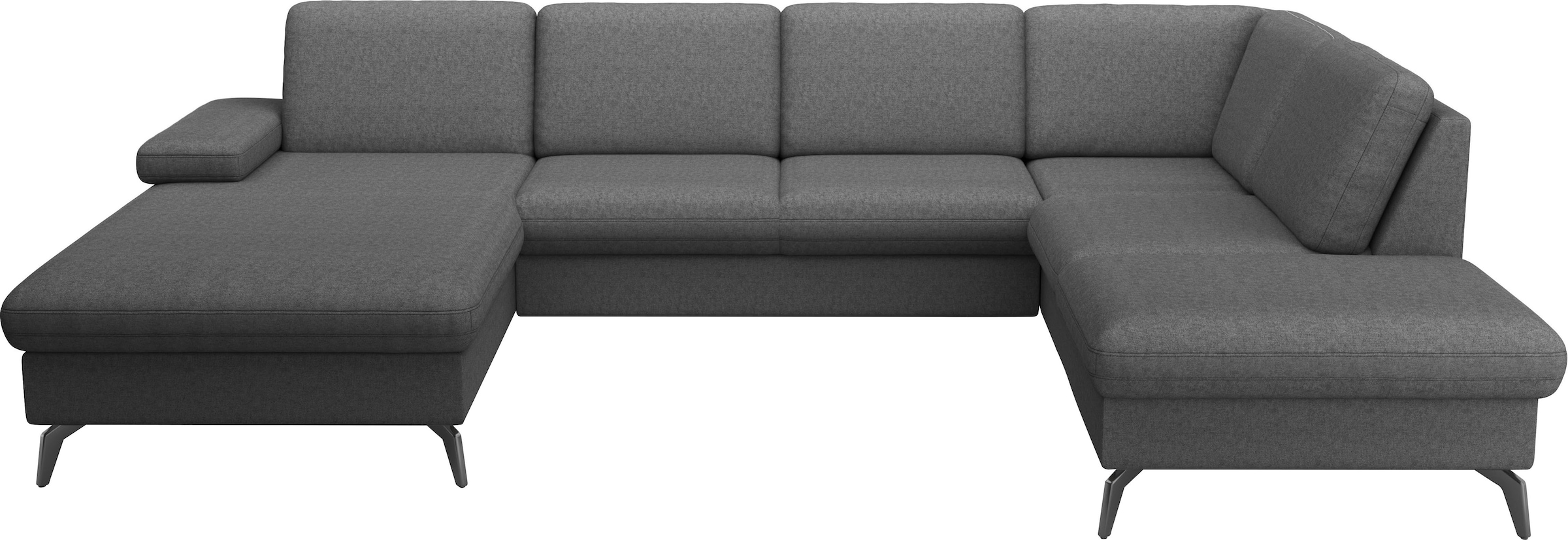 sit&more Wohnlandschaft »Morris Jubi U-Form«, inkl. Armteilfunktion und 1 Zierkissen, wahlweise mit Bettfunktion