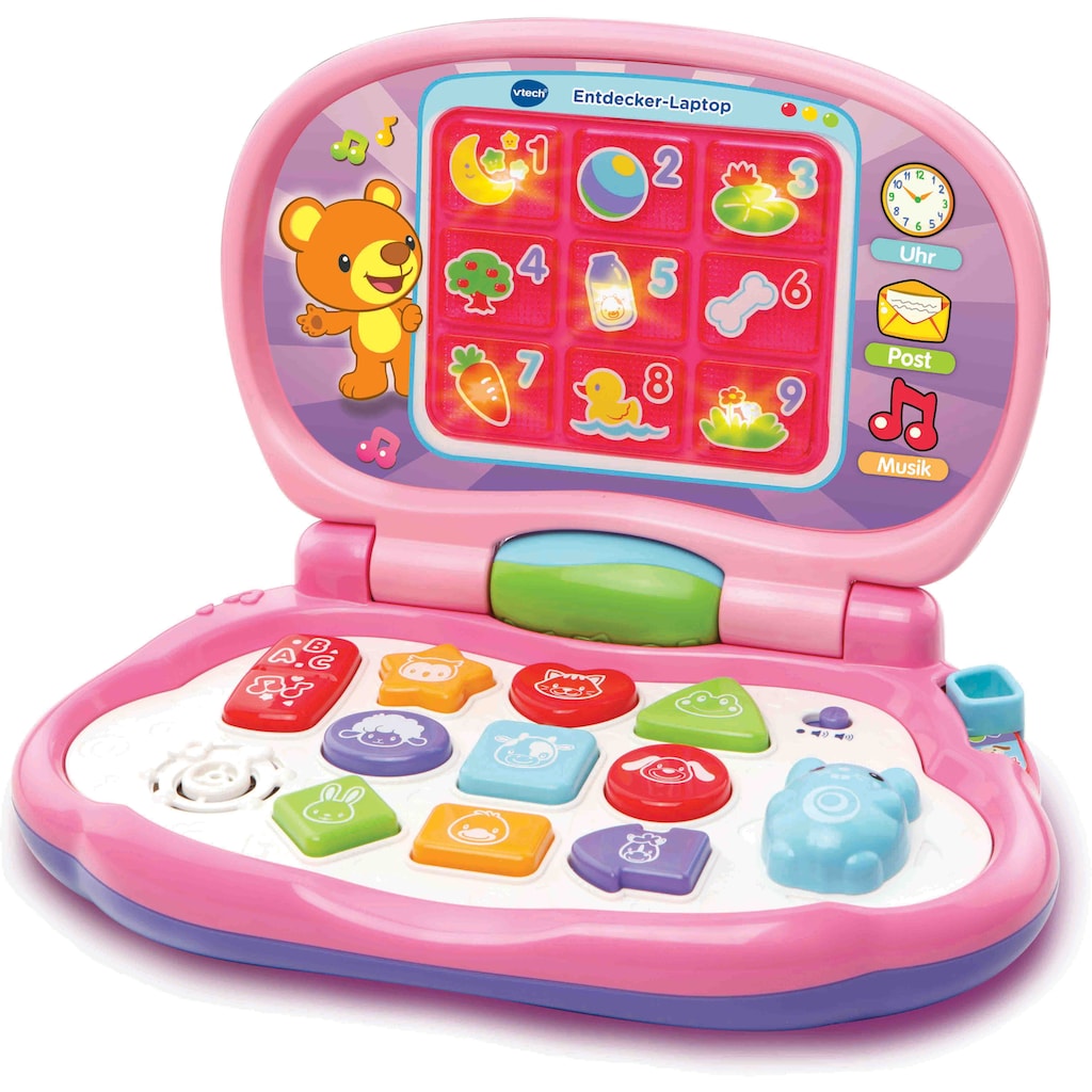 Vtech® Kindercomputer »VTechBaby, Entdecker Laptop, pink«