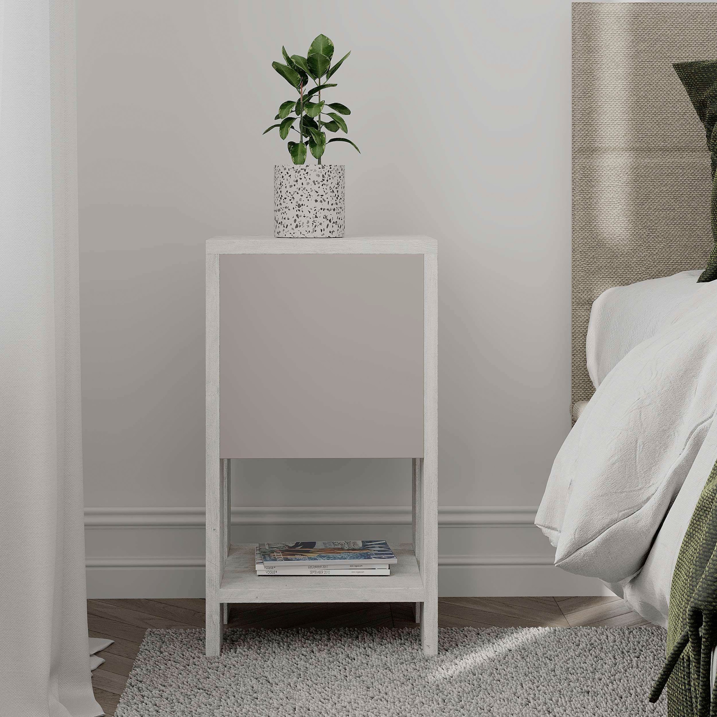 Decortie Nachttisch »EMA NACHTTISCH«, (Packung, 1 St.), Leichte Montage, Lagerung, Platzsparend
