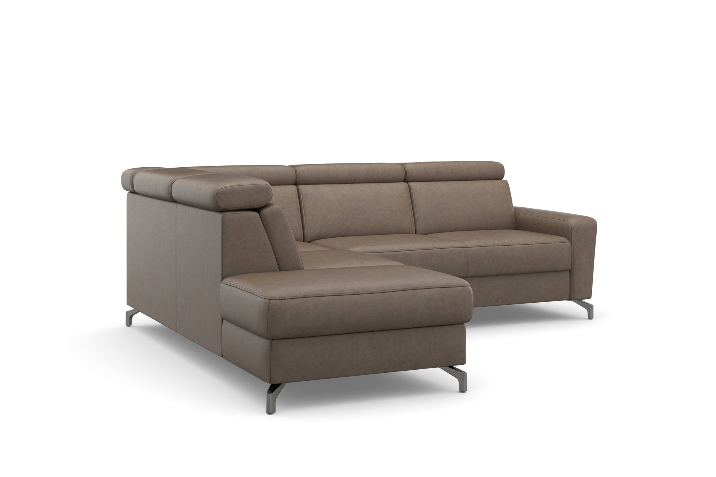 sit&more Ecksofa »Scarlett L-Form«, inklusive Kopfteilverstellung, wahlweise mit Bettfunktion, Bettkasten