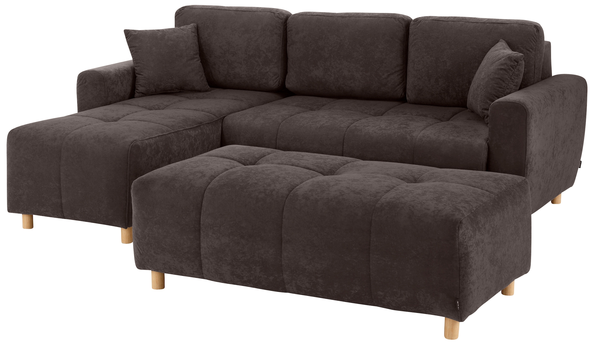 Home affaire Ecksofa »Scania L-Form«, wahlweise mit Bettfunktion und Bettkasten