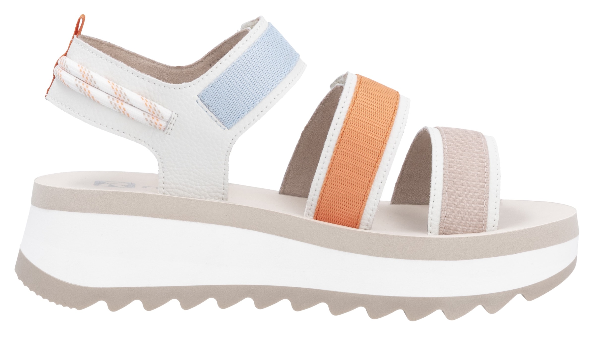 RIEKER Sport Plateausandale »Adelaide«  Sommerschuh, Outdoorsandale, Sandalette mit Klettverschlüsse