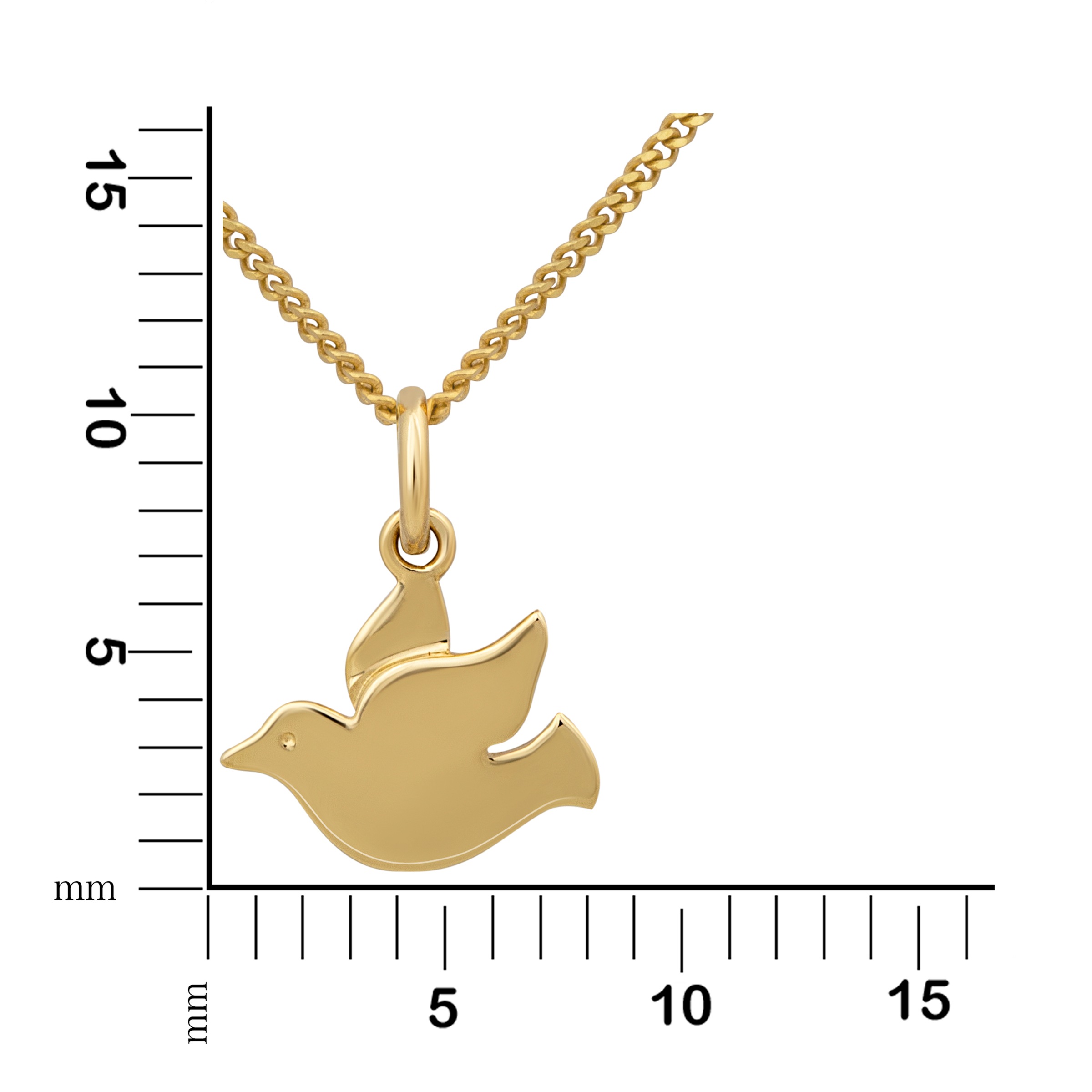 Orolino Kette mit Anhänger »Gold 585 mit Tauben-Motiv 42/45cm lang«