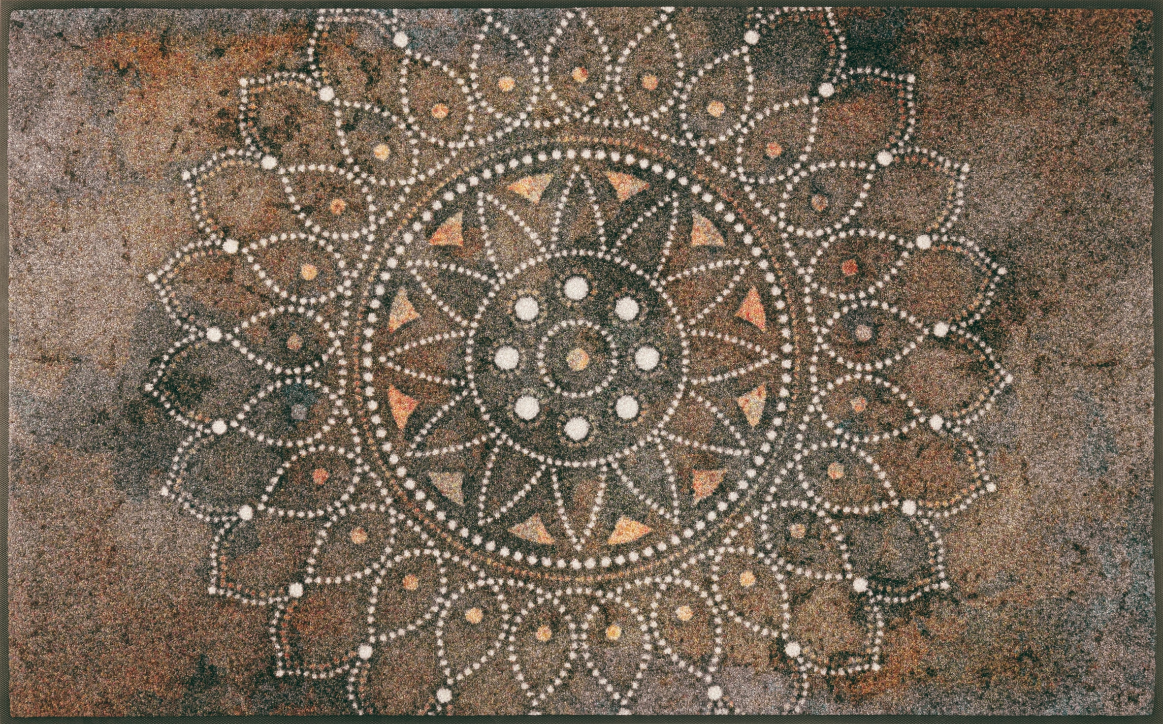 wash+dry by Kleen-Tex Teppich »Madhana« rechteckig 7 mm Höhe Motiv Mandala, rutschhemmend, In- und Outdoor geeignet, waschbar