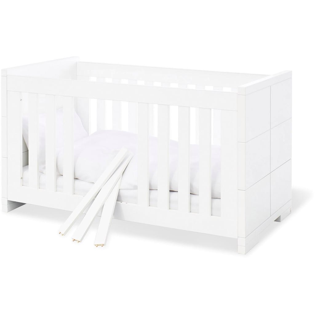 Pinolino® Babyzimmer-Komplettset »Polar«, (Set, 3 St.), breit groß; mit Kinderbett, Schrank und Wickelkommode