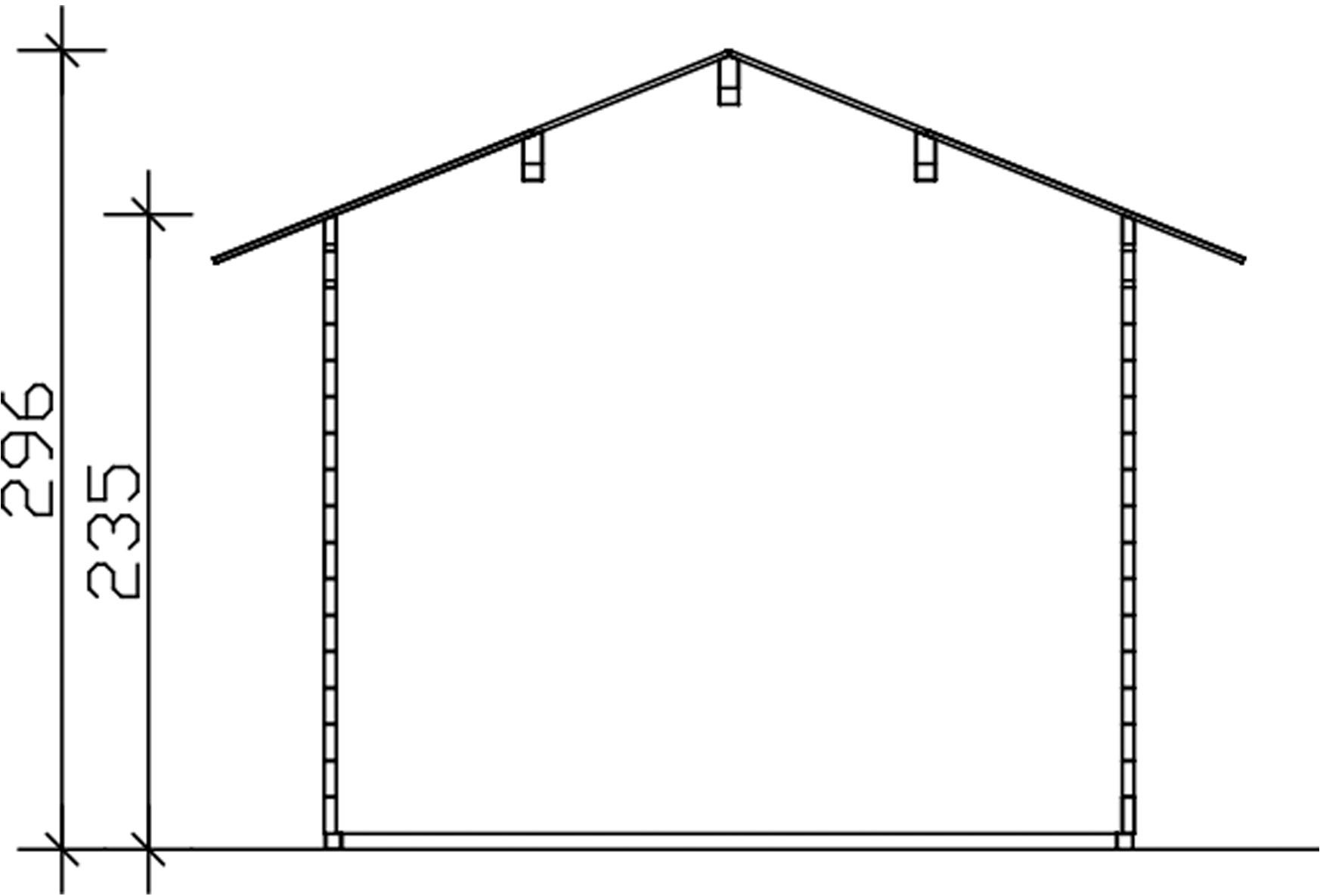 Skanholz Gartenhaus »Lausanne«, mit 2. Schalung