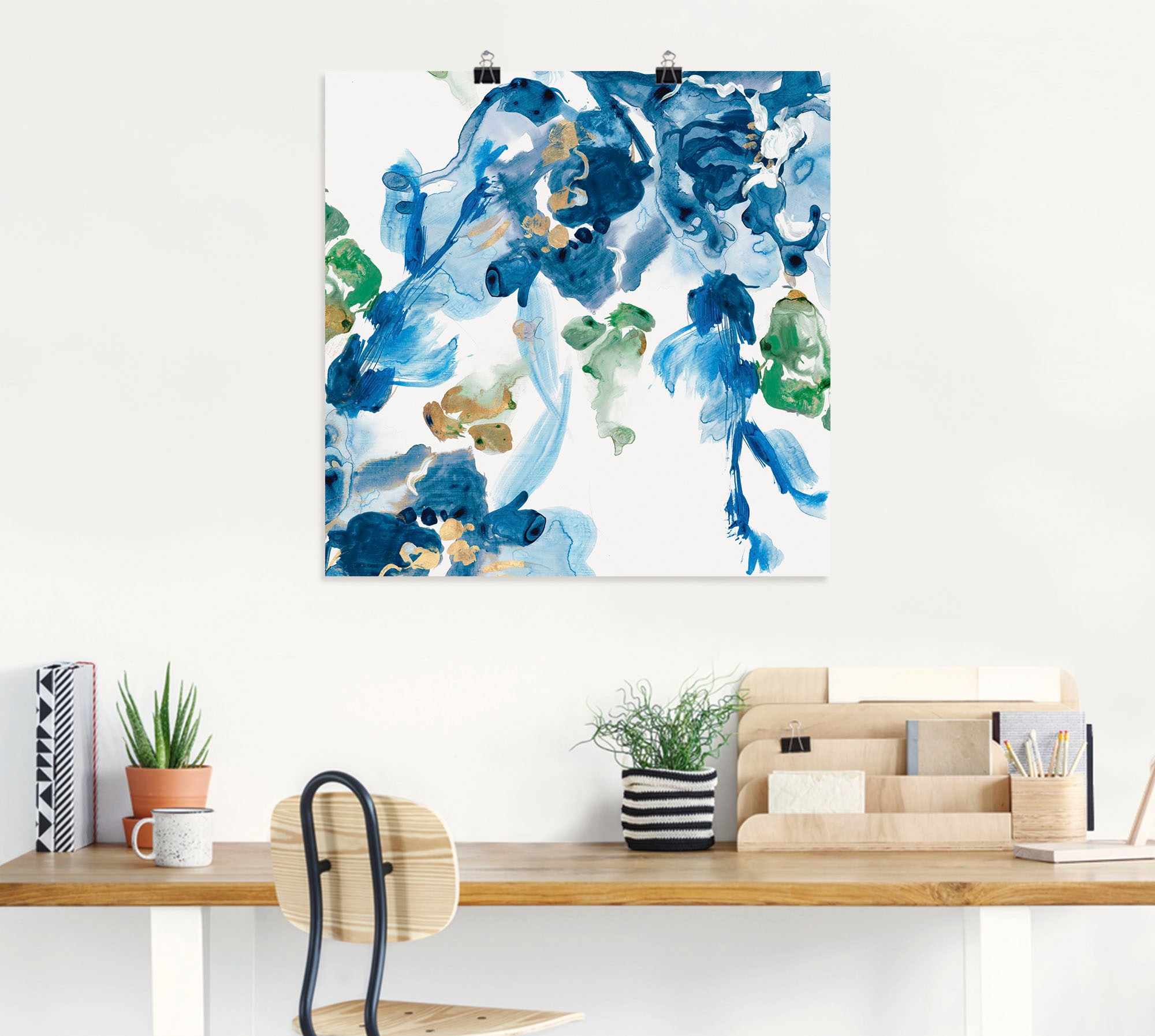 Artland Poster »Fließendes Wasser«, Blumenbilder, (1 St.), als Alubild, Leinwandbild, Wandaufkleber oder Poster in versch. Größen