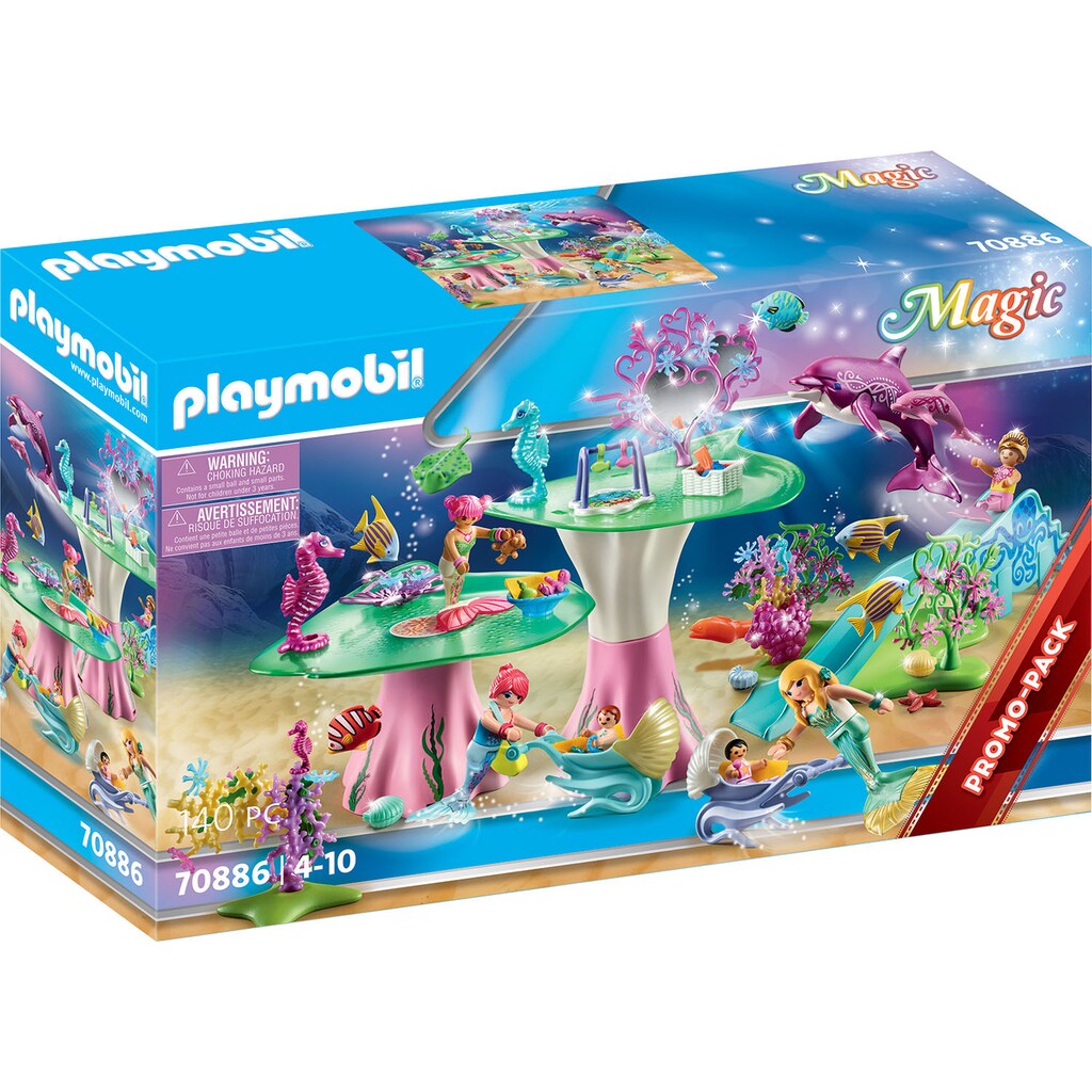 Playmobil® Konstruktions-Spielset »Kinderparadies der Meerjungfrauen (70886), Magic«, (140 St.), Made in Germany