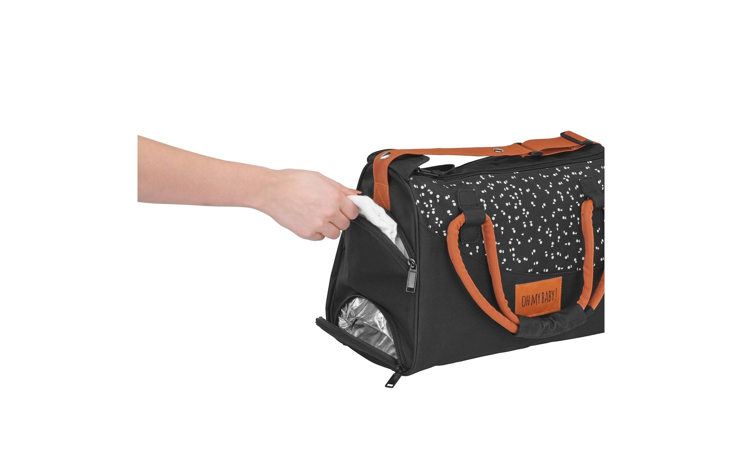 badabulle Wickeltasche »Black Caramel«