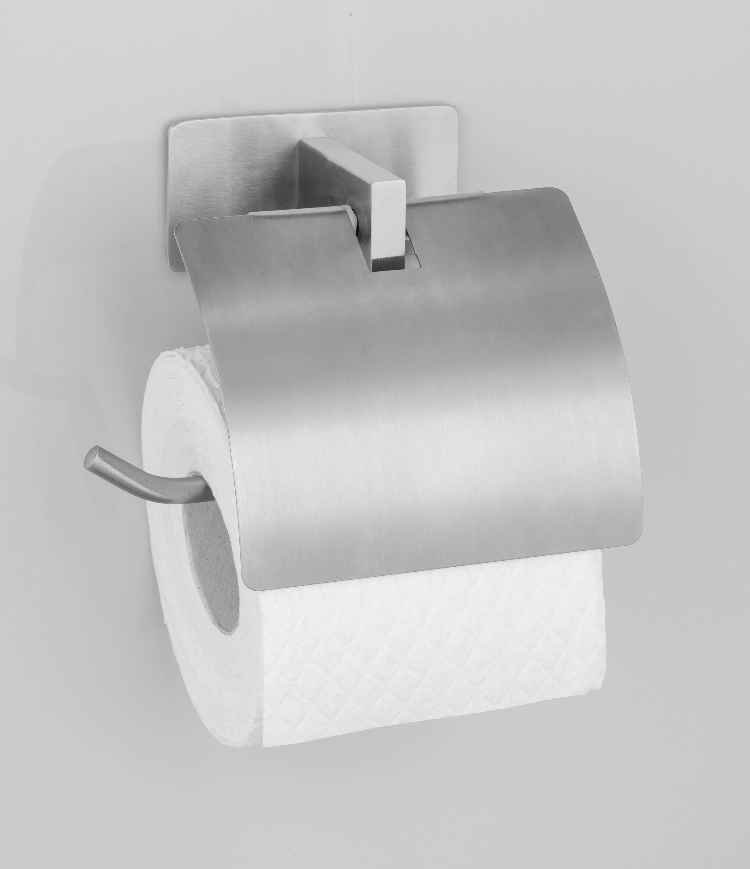ohne kaufen Bohren online Toilettenpapierhalter WENKO »Turbo-Loc® Genova«, Befestigen Matt,