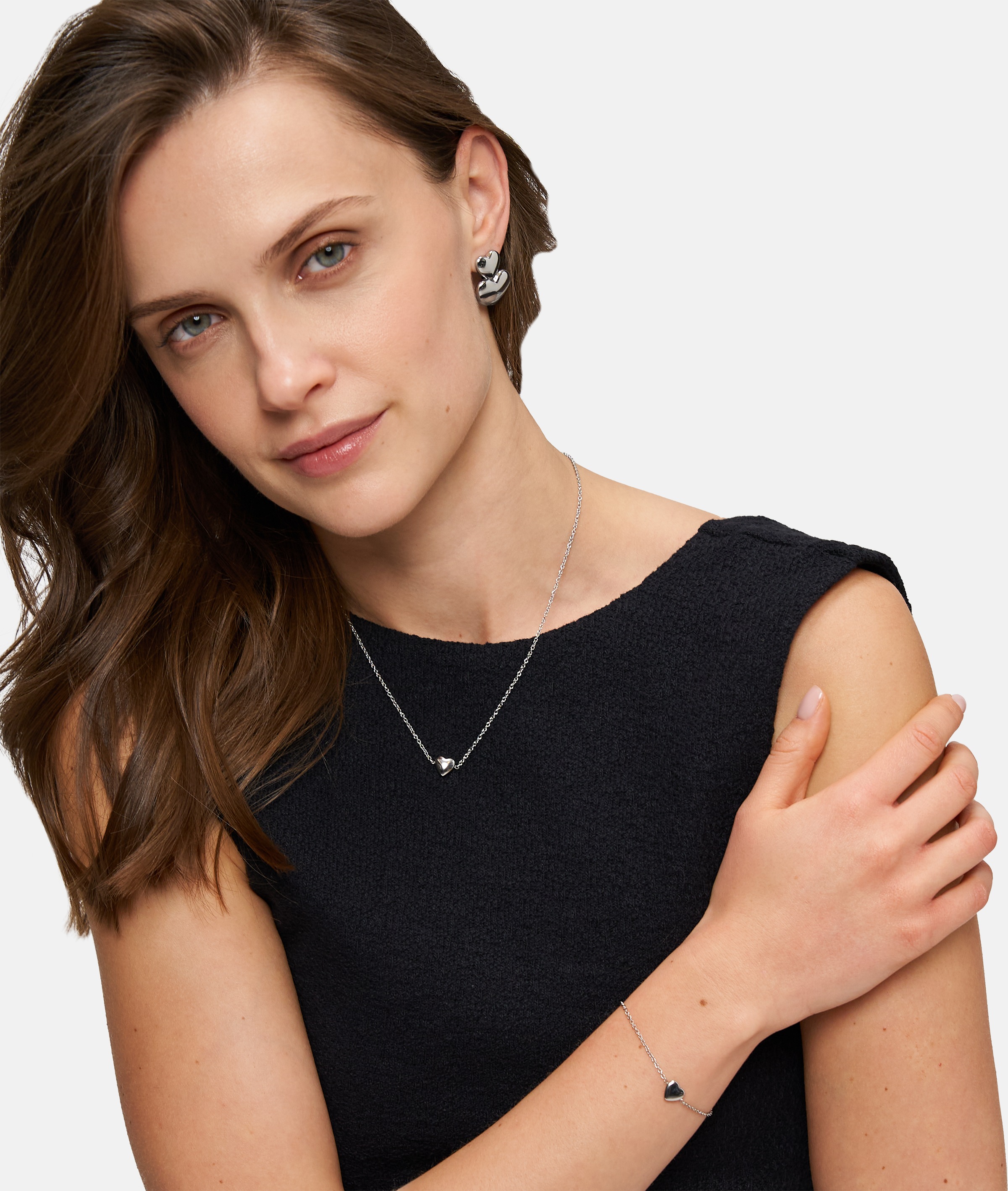 Tamaris Paar Ohrstecker »Schmuck Geschenk Edelstahl Ohrringe Bold Hearts Herz«