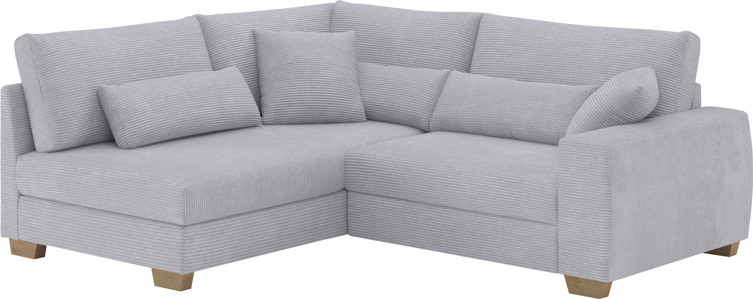 Mr. Couch Ecksofa »Helena L-Form«, Mit Federkern, wahlweise mit Bettfunktion und Taschenfederkern