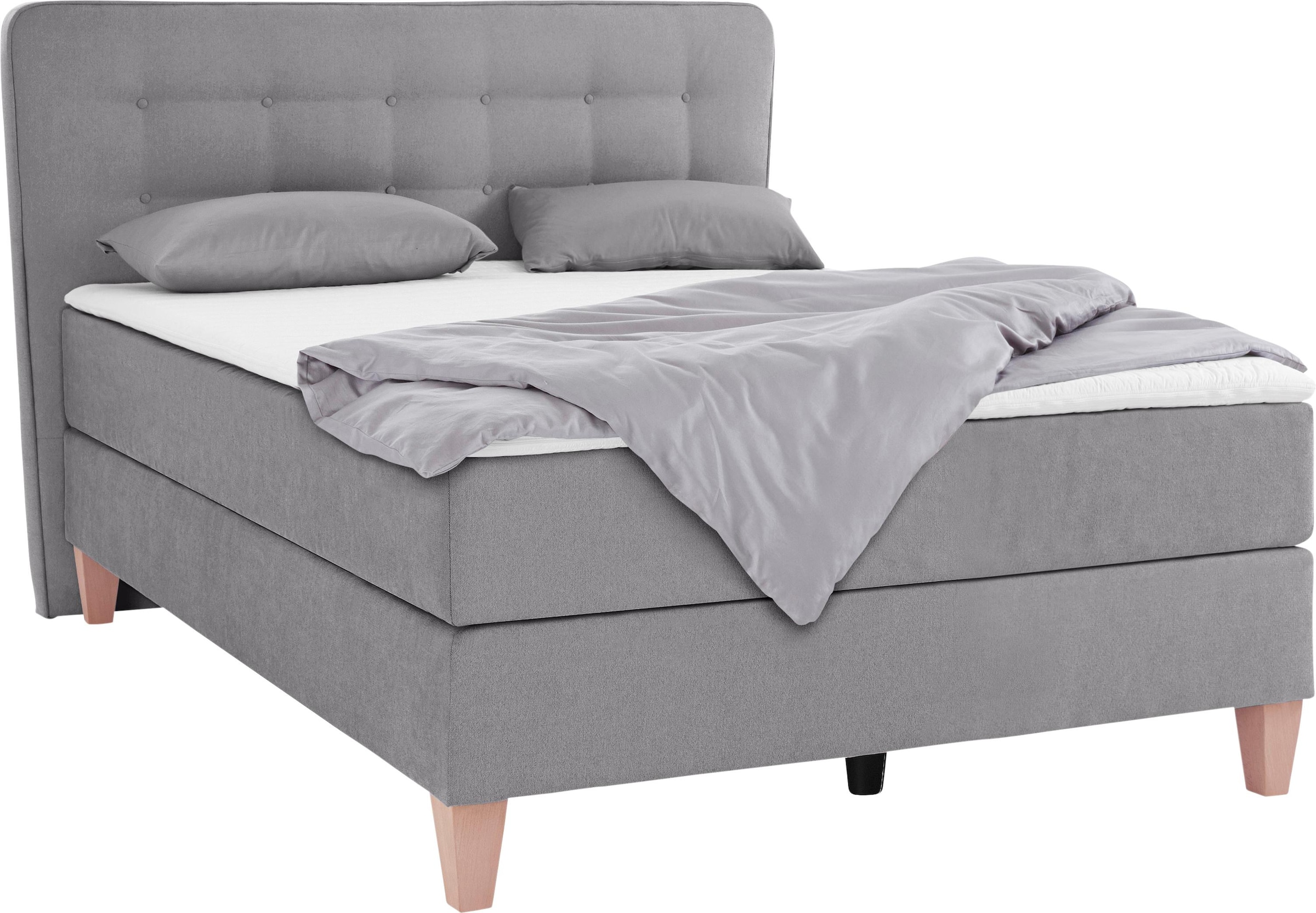 Home affaire Boxspringbett »Ascola«, incl. Topper, 5, Breiten, 3 Ausführungen, 2 Härtegrade