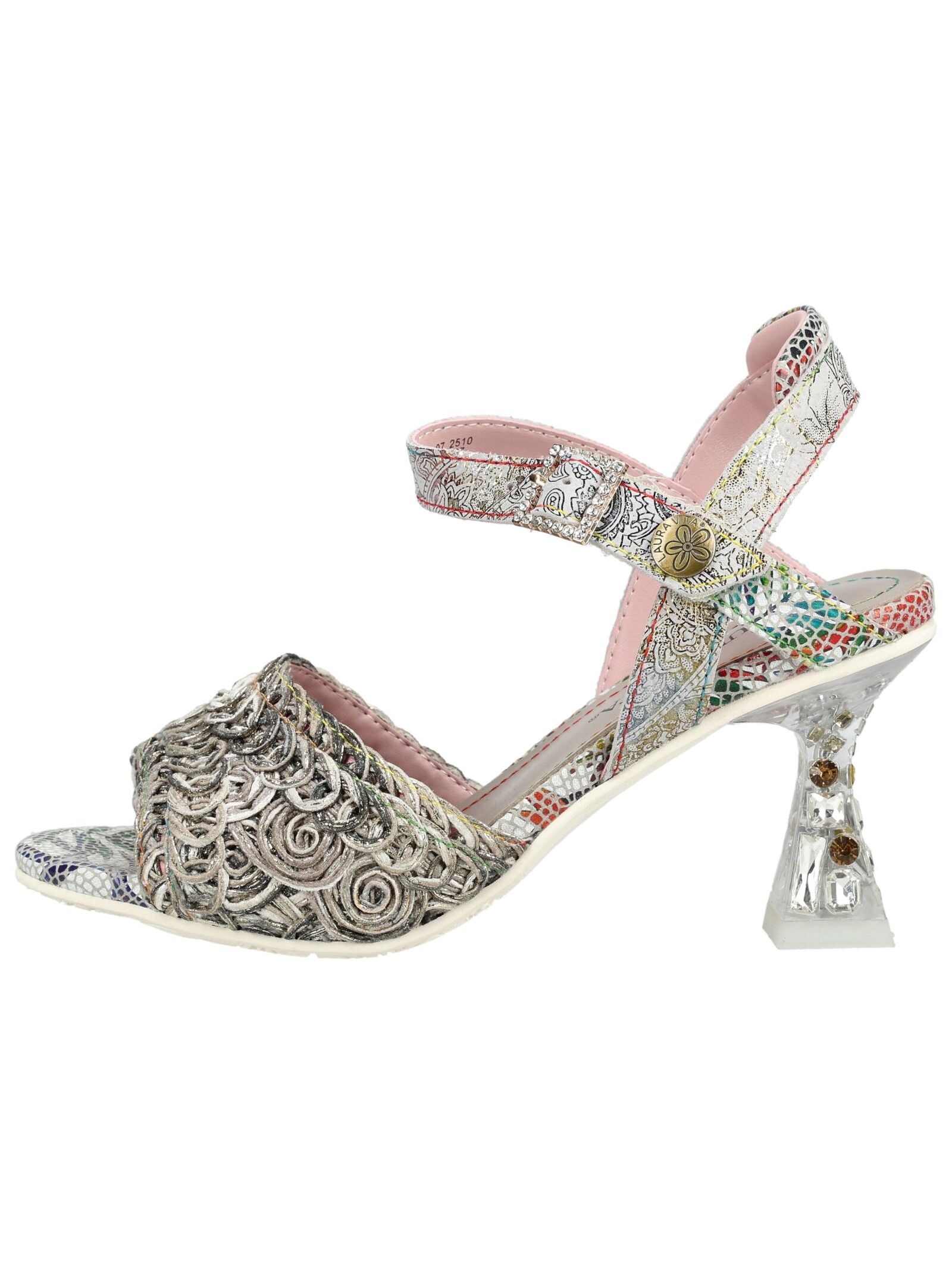 LAURA VITA High-Heel-Pumps »LAURA VITA Pumps Leder/Textil«
