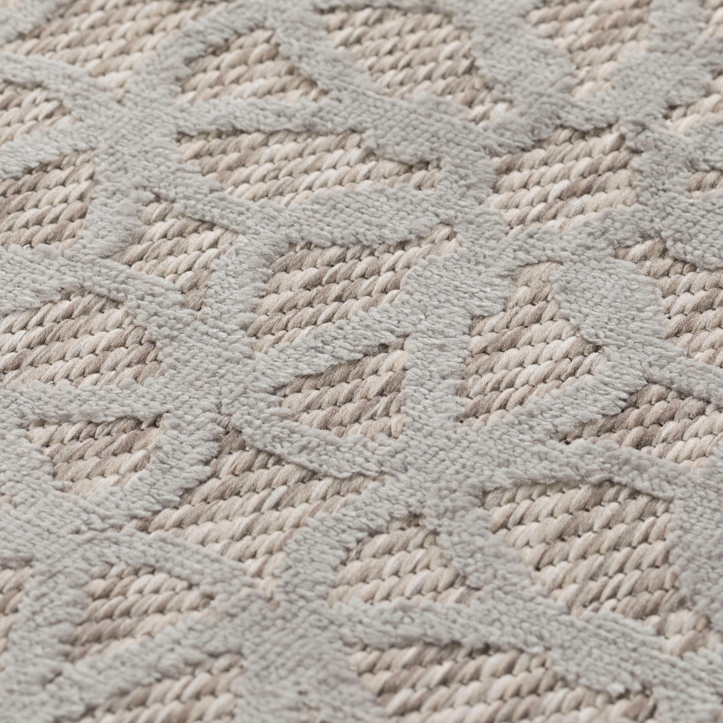 FLAIR RUGS Hochflor-Läufer »Argento«, rechteckig, 40 mm Höhe, Geometrischer Bellizi-Läufer für drinnen und draußen