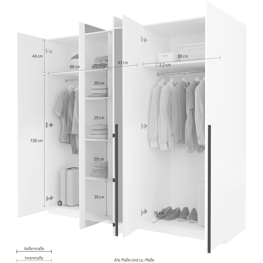 Helvetia Drehtürenschrank »Violla«