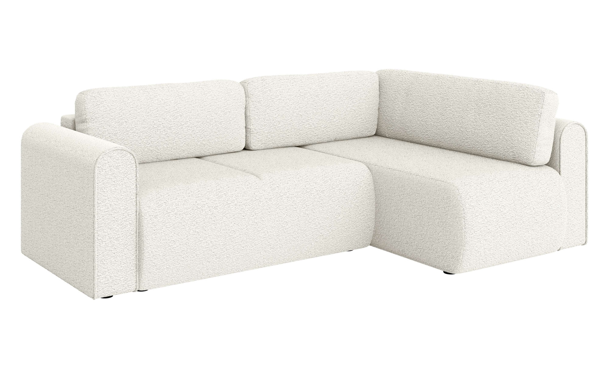 INOSIGN Ecksofa »Zacharia wahlweise Schlafsofa mit Bettkasten, B/T/H 250/166/86 cm«, L-Form mit Wellenunterfederung, Ottomane rechts oder links bestellbar