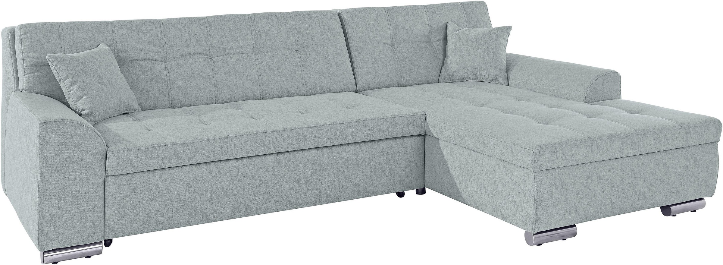 DOMO collection Ecksofa »Aversa, moderne Steppung im Sitz und Rücken, gesch günstig online kaufen