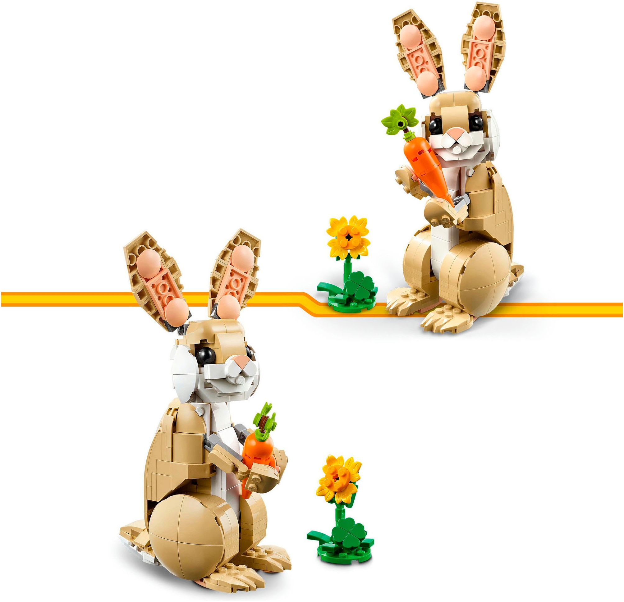 LEGO® Konstruktionsspielsteine »Häschen (31162), LEGO Creator«, (326 St.), Made in Europe