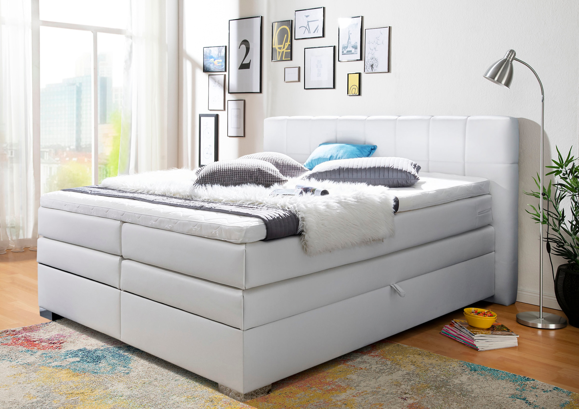 INOSIGN Boxspringbett »Airdrie«, mit Bettkasten und Topper kaufen