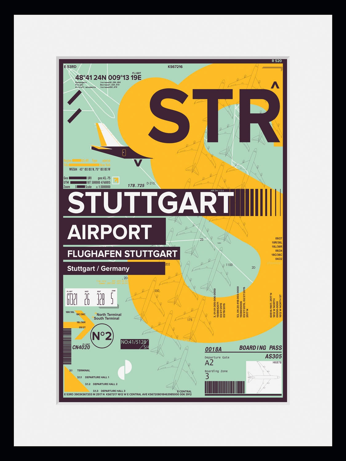 queence Bild "STR AIRPORT", Flugzeuge, (1 St.) günstig online kaufen