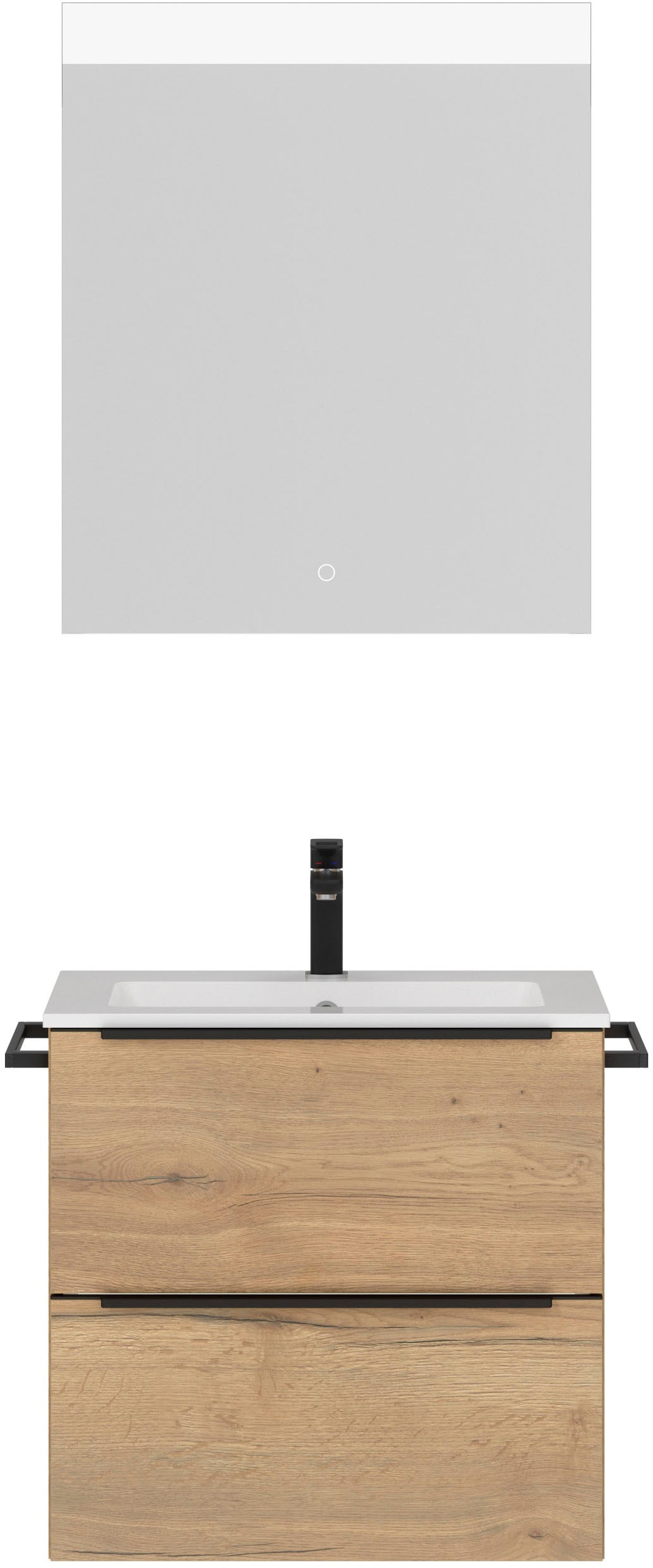 nobilia® Badmöbel-Set »Levere« vormontiert, mit Soft-Close, 2 Stk. tlg. günstig online kaufen