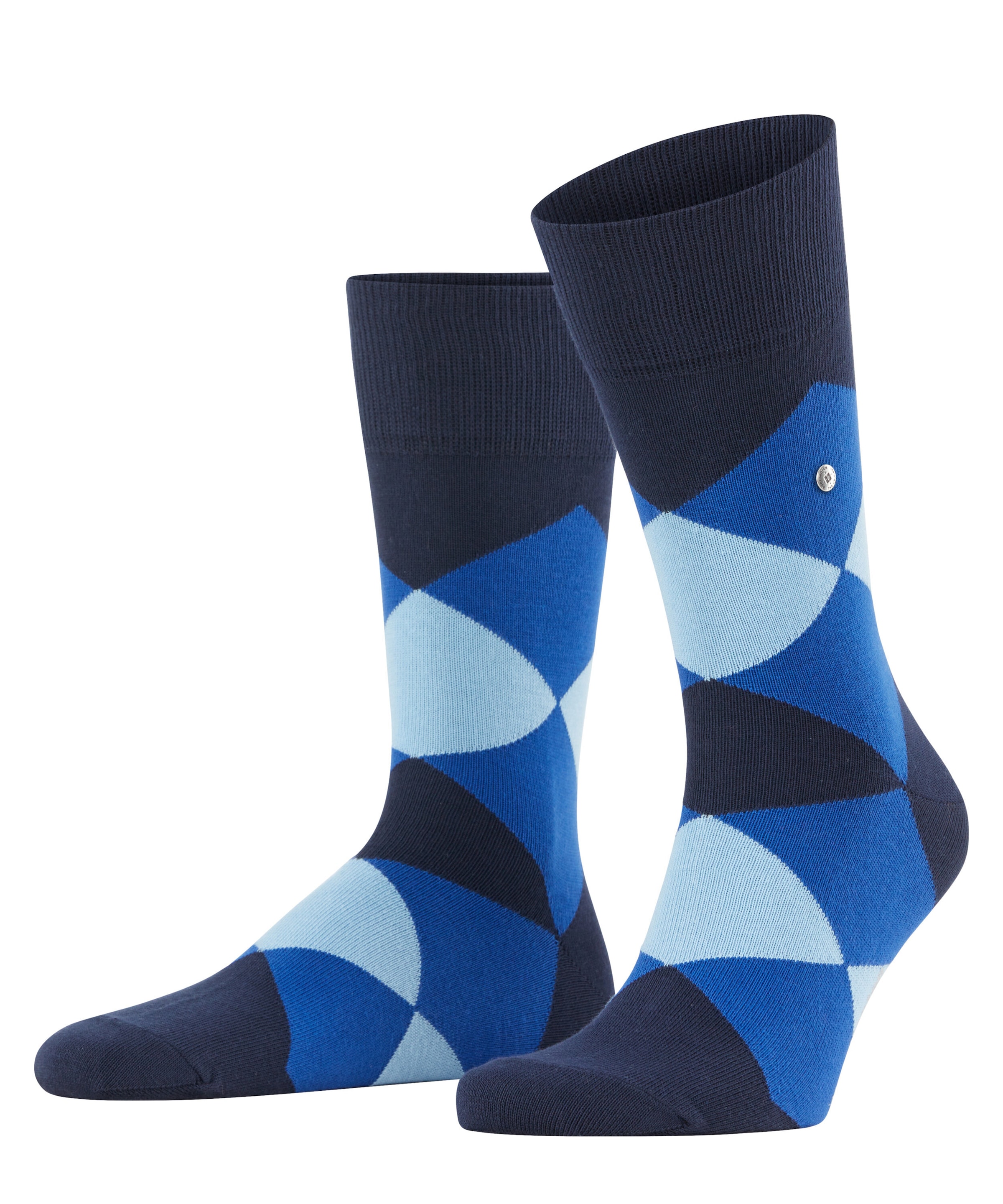 Burlington Socken »Clyde« Einheitsgröße 40-46, modernes Argyle-Muster, Burlington-Clip