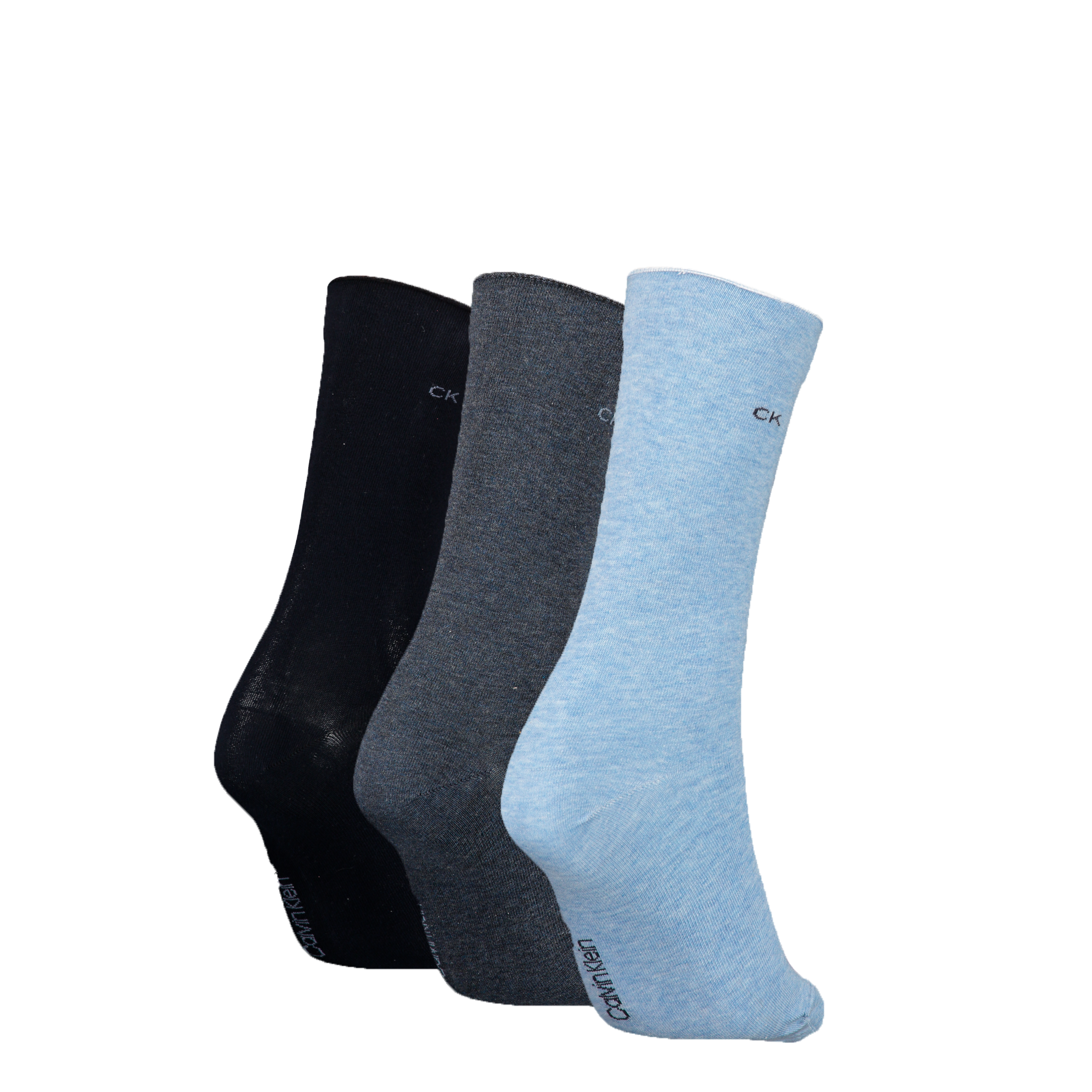Calvin Klein Jeans Socken »CK WOMEN SOCK 3P ROLL TOP«, (3 Paar), Mit kleinem Rollrand, Einheitsgröße passend von Gr. 37-41