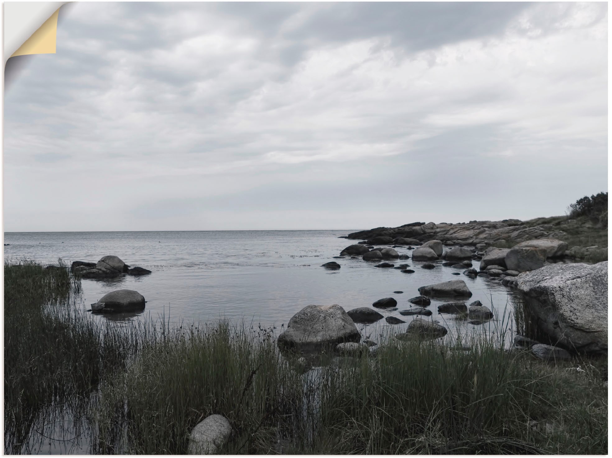 Artland Wandbild »Einsame Bucht am Meer«, Gewässer, (1 St.), als  Leinwandbild, Wandaufkleber oder Poster in versch. Größen online kaufen