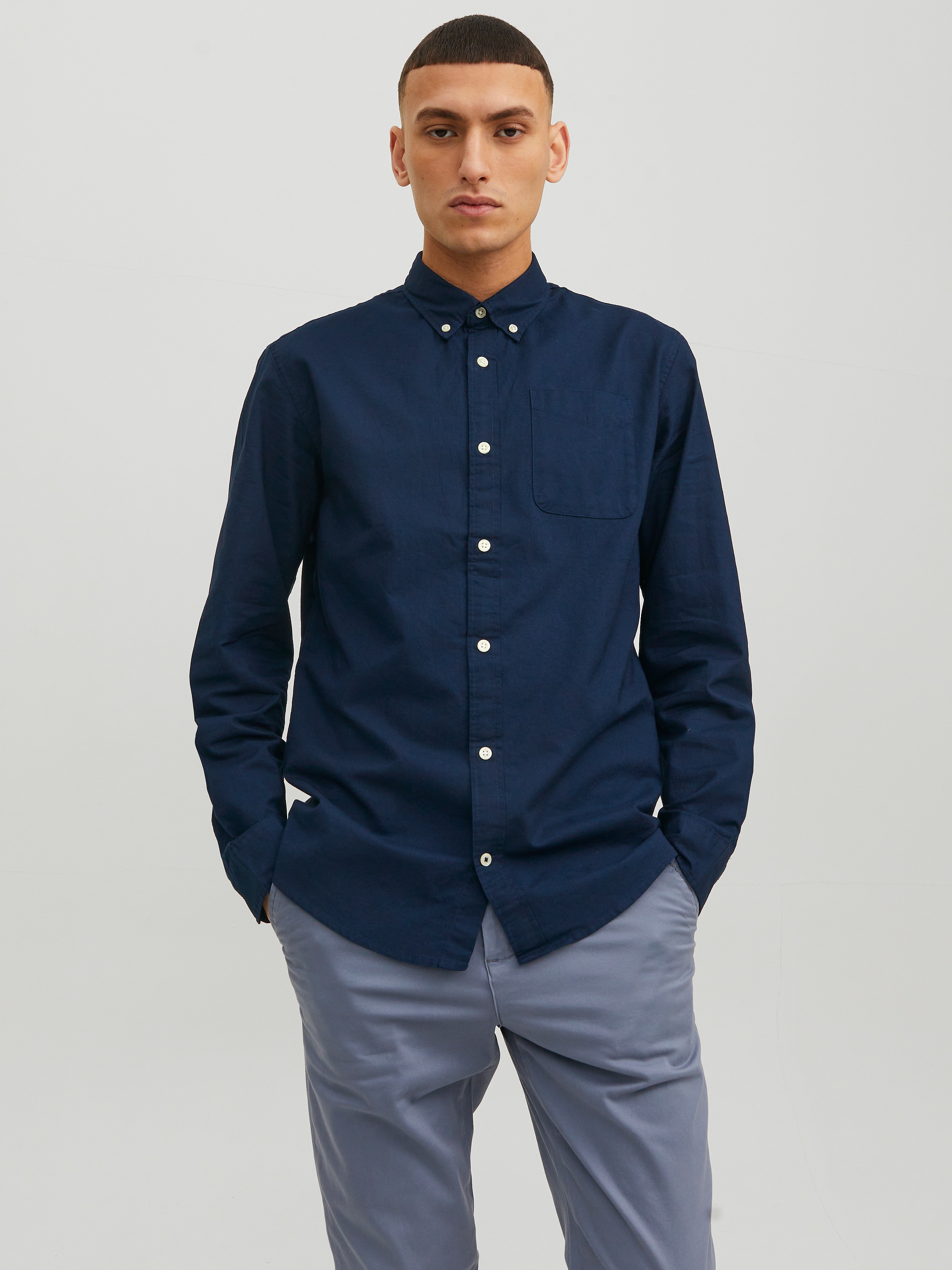 Jack & Jones Langarmhemd »JJEOXFORD SHIRT LS NOOS«