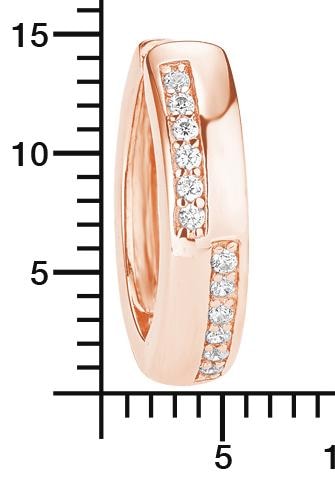 Amor Paar Creolen »2022065« mit Zirkonia (synth.)