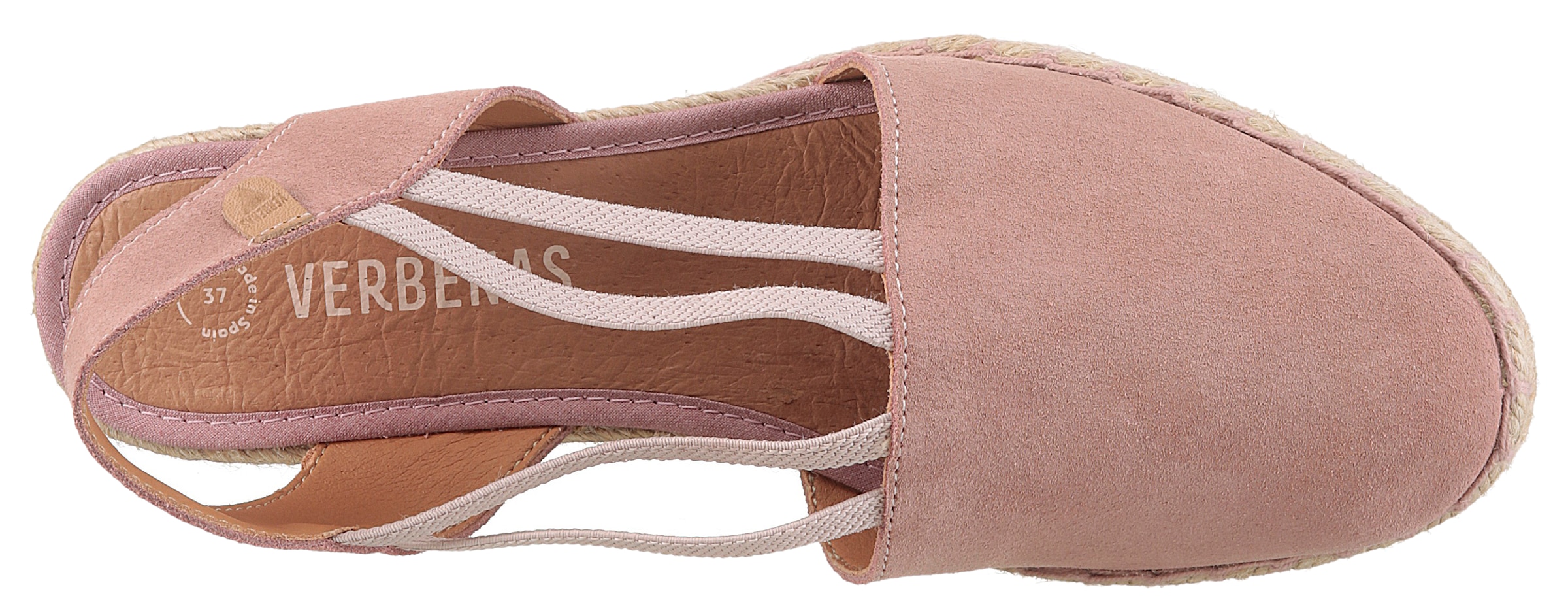 VERBENAS Sandalette »Maika Serraje«, Sommerschuh, Sandale, Keilabsatz, mit Jutebesatz