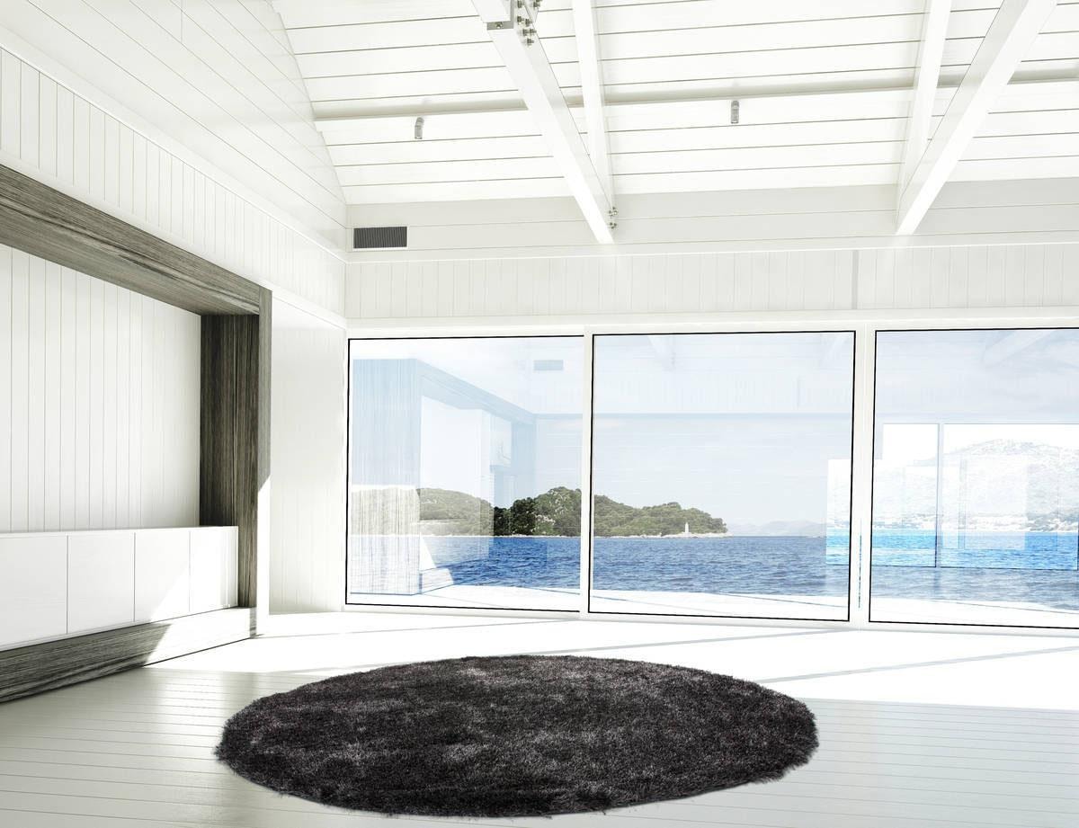 Kayoom Hochflor-Teppich »Diamond 700«, rund, 45 mm Höhe, weiche Microfaser, Langflor, Shaggy, Melange, Wohnzimmer