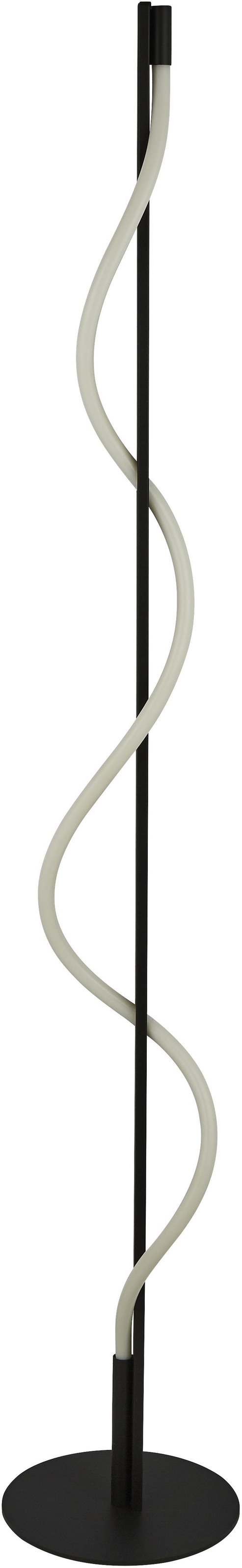 Searchlight Tischleuchte »Serpent-Tischleuchte - Schwarzes Metall- und Opalröhre« LED-Modul 1 Stk.