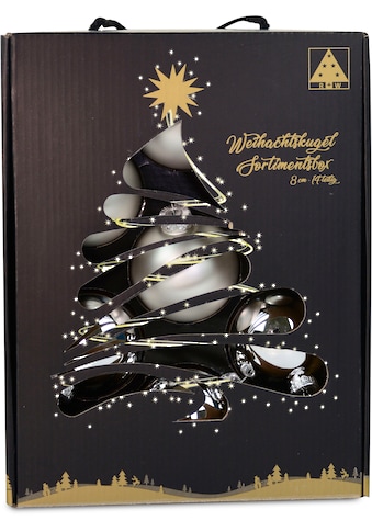 Weihnachtsbaumkugel »Weihnachtsdeko, Christbaumschmuck, Christbaumkugeln Glas,...
