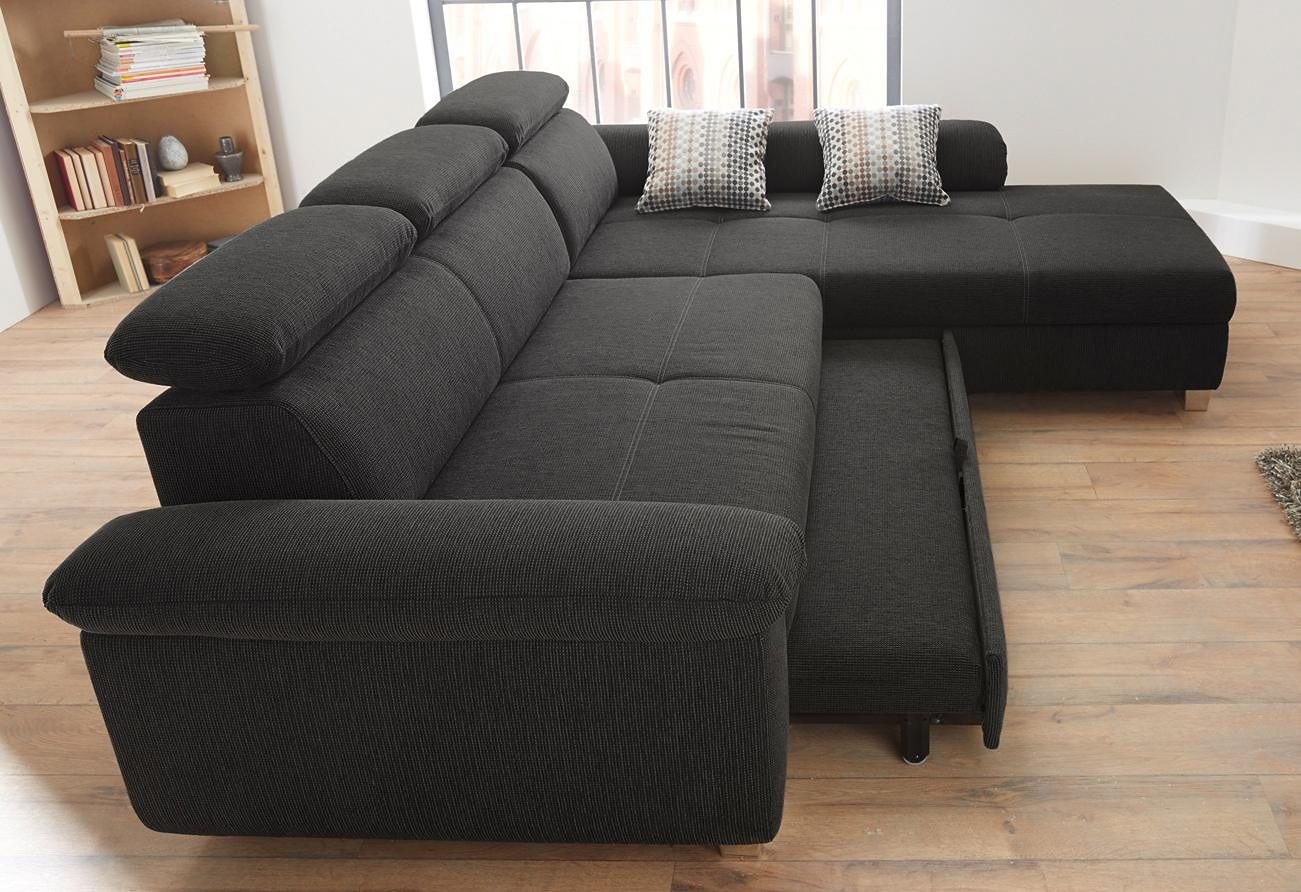 Jockenhöfer Gruppe Ecksofa »Landshut L-Form«, inklusive Bettfunktion, Kopf- bzw. Rückenteilverstellung