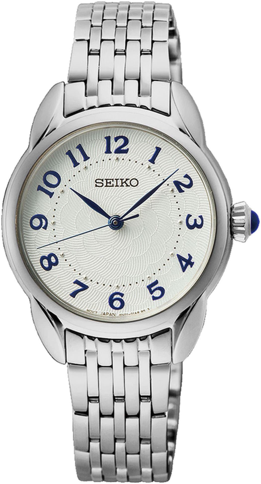 Seiko Quarzuhr, Armbanduhr, Damenuhr, Edelstahlarmband