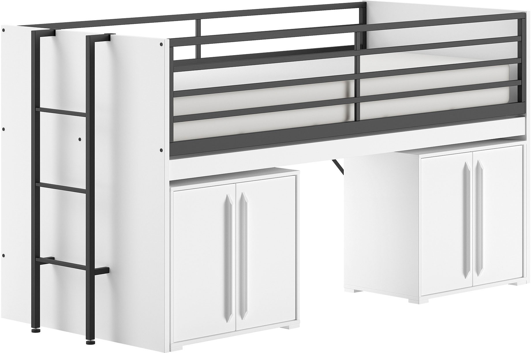 Vipack Stauraumbett »Sam, schlafen und arbeiten in einem, wahlweise Eiche- günstig online kaufen