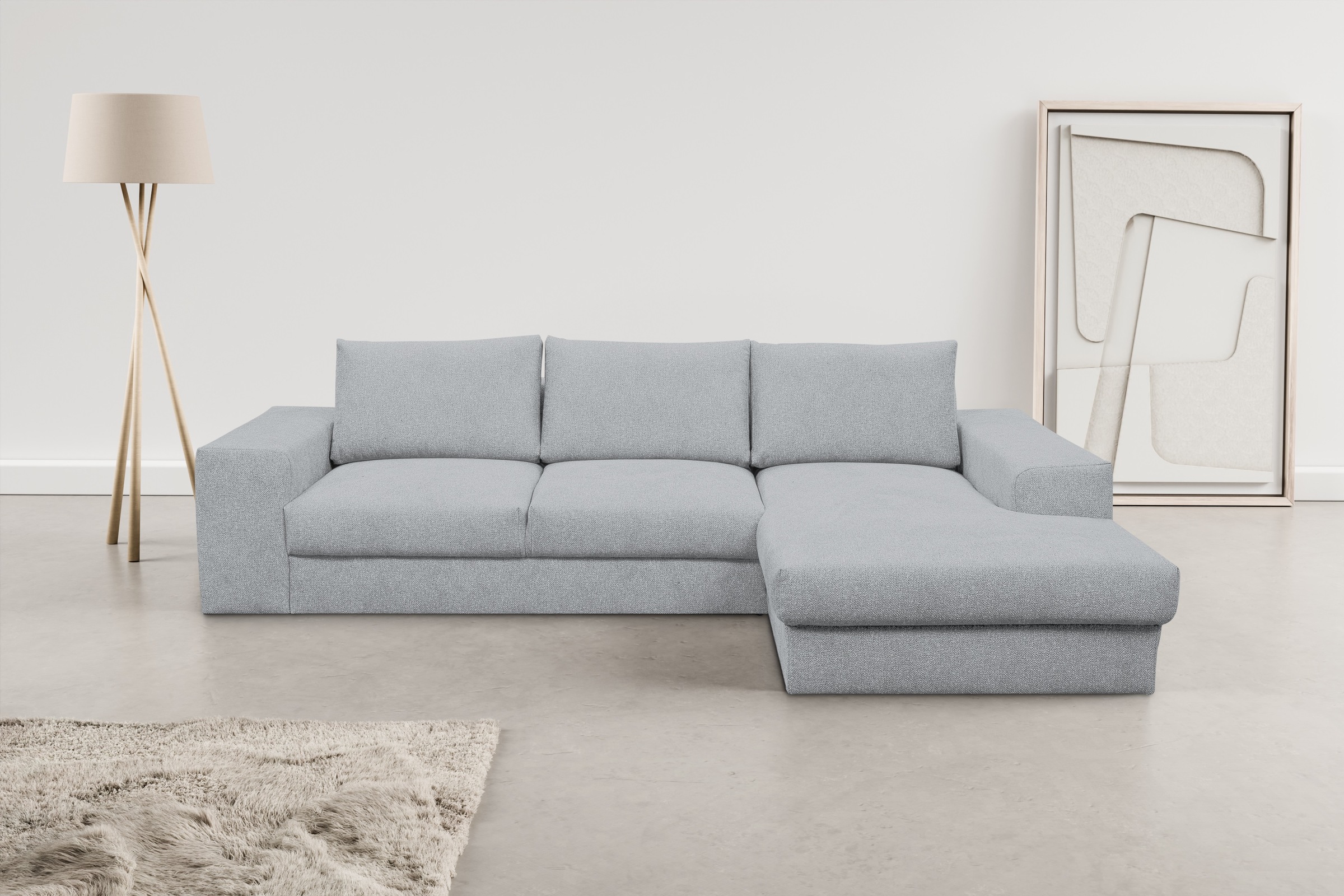 WERK2 Ecksofa »Rozzana Design Ecksofa mit hohem Komfort, zeitlos & elegant, günstig online kaufen
